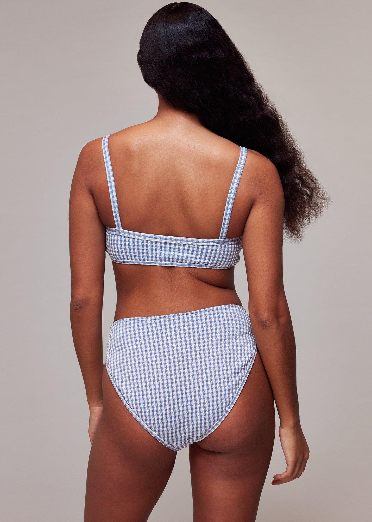Gingham Texture Bikini Bottom
