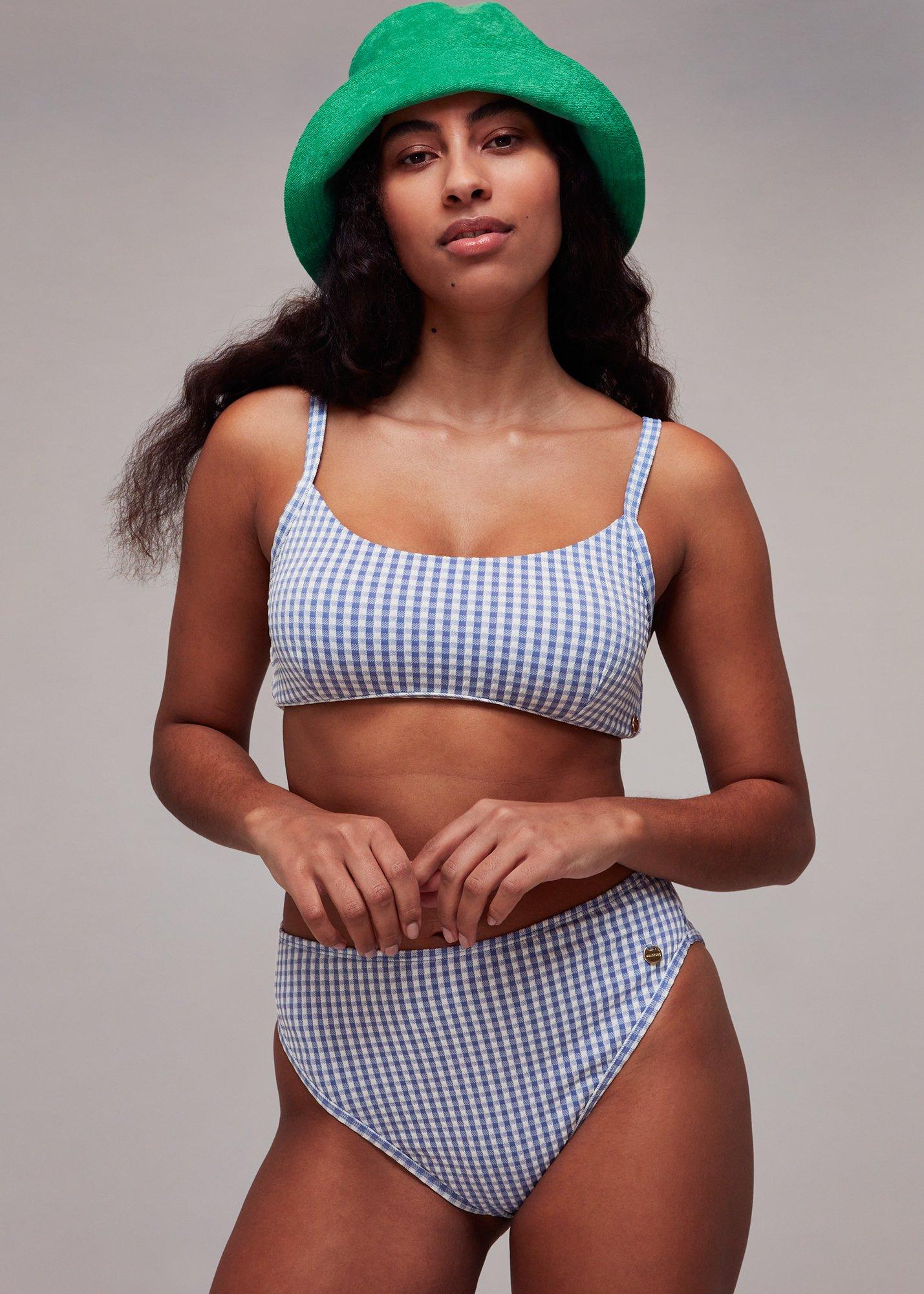 Gingham Texture Bikini Bottom