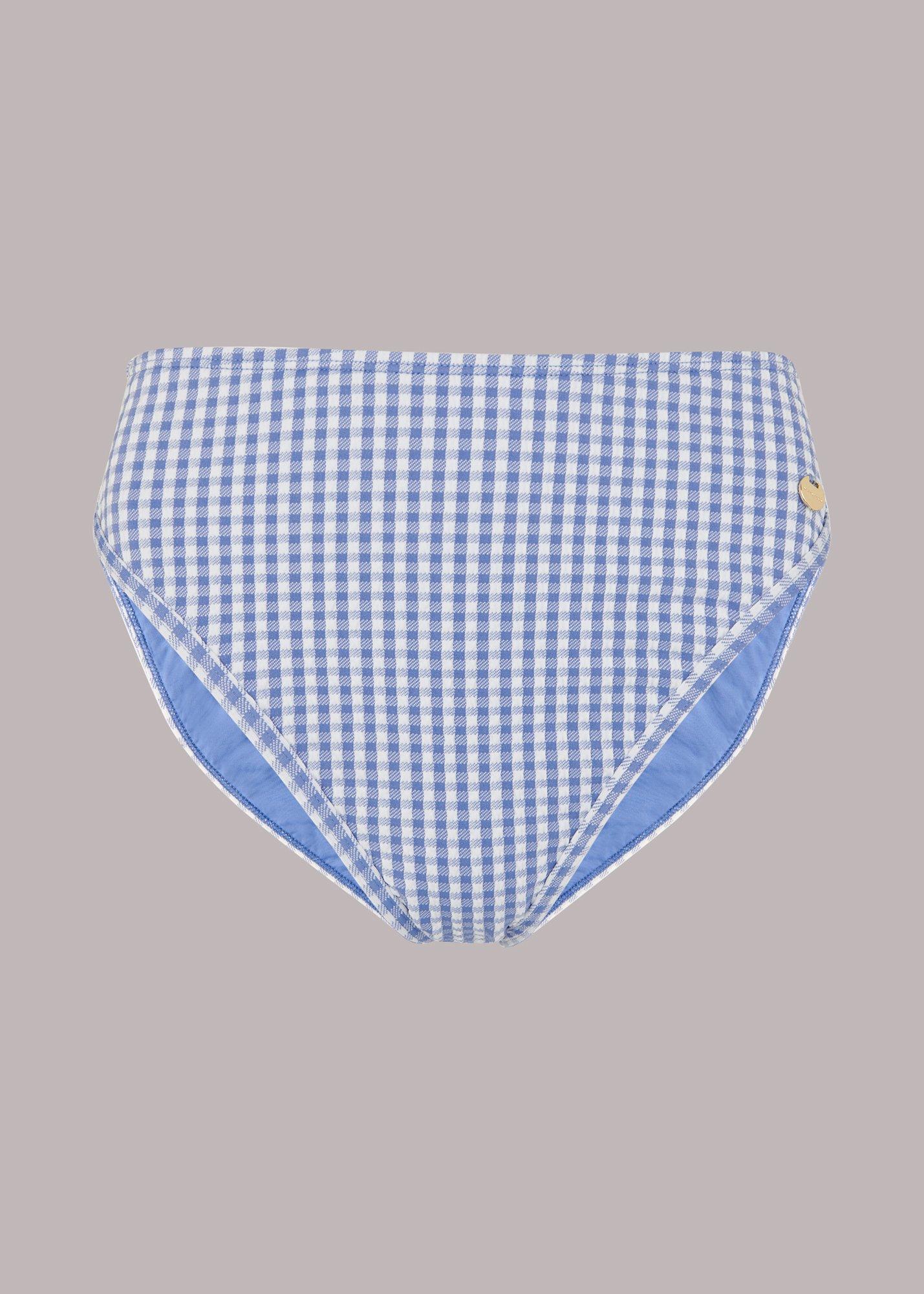 Gingham Texture Bikini Bottom