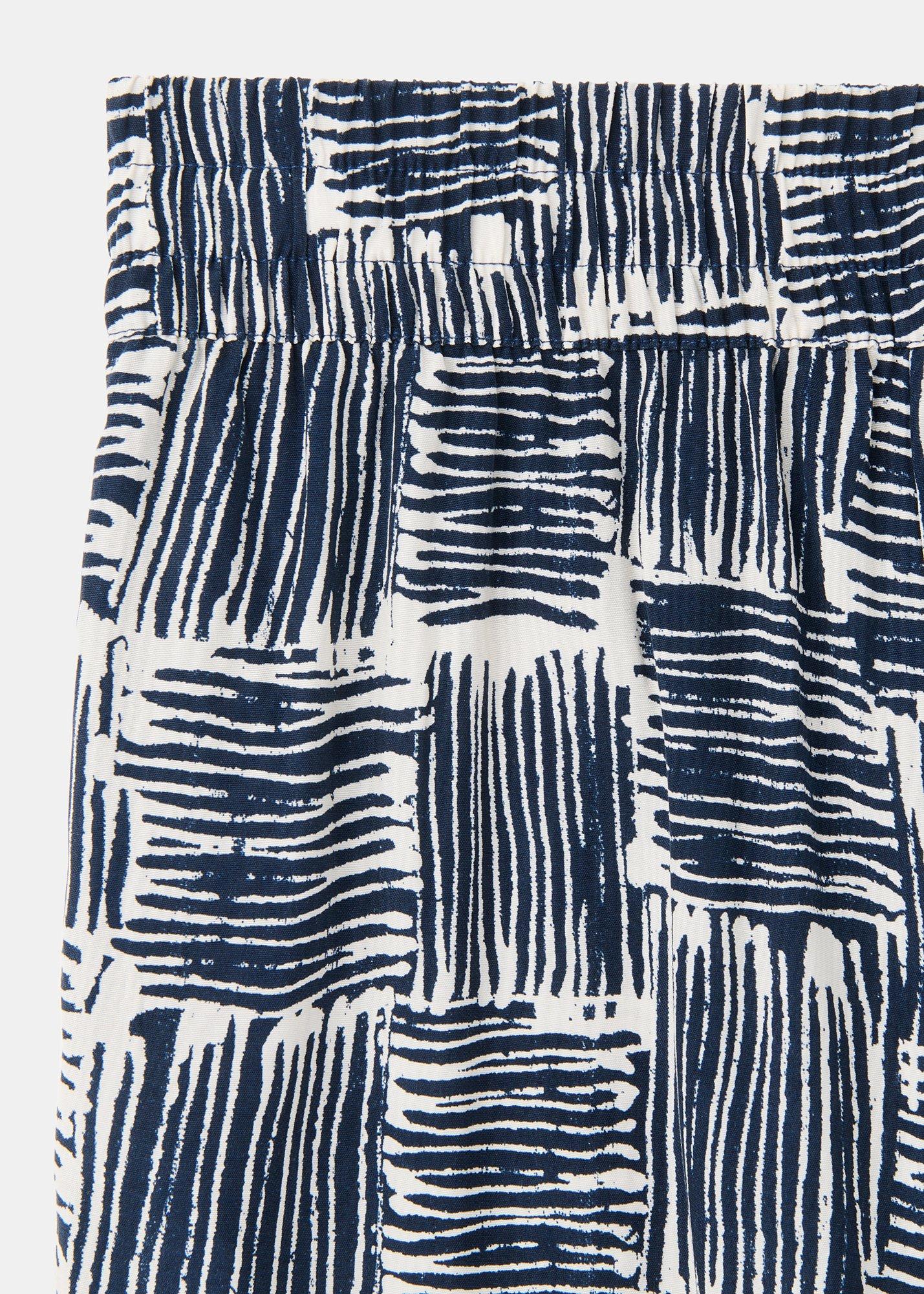 Petite Hatch Squares Cropped Trouser