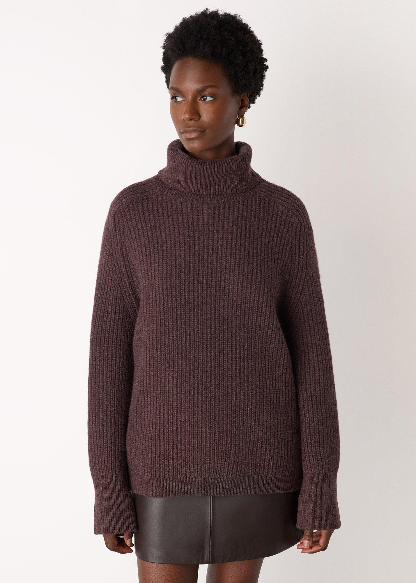 Heavy Gauge Roll Neck Knit