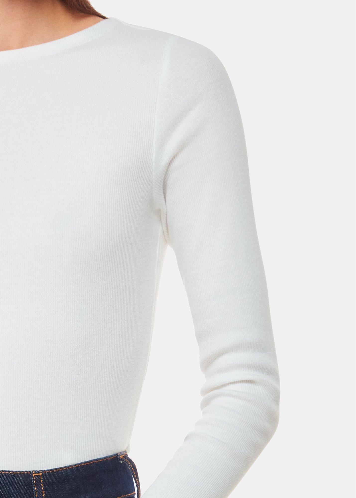 High Neck Long Sleeve Rib Top