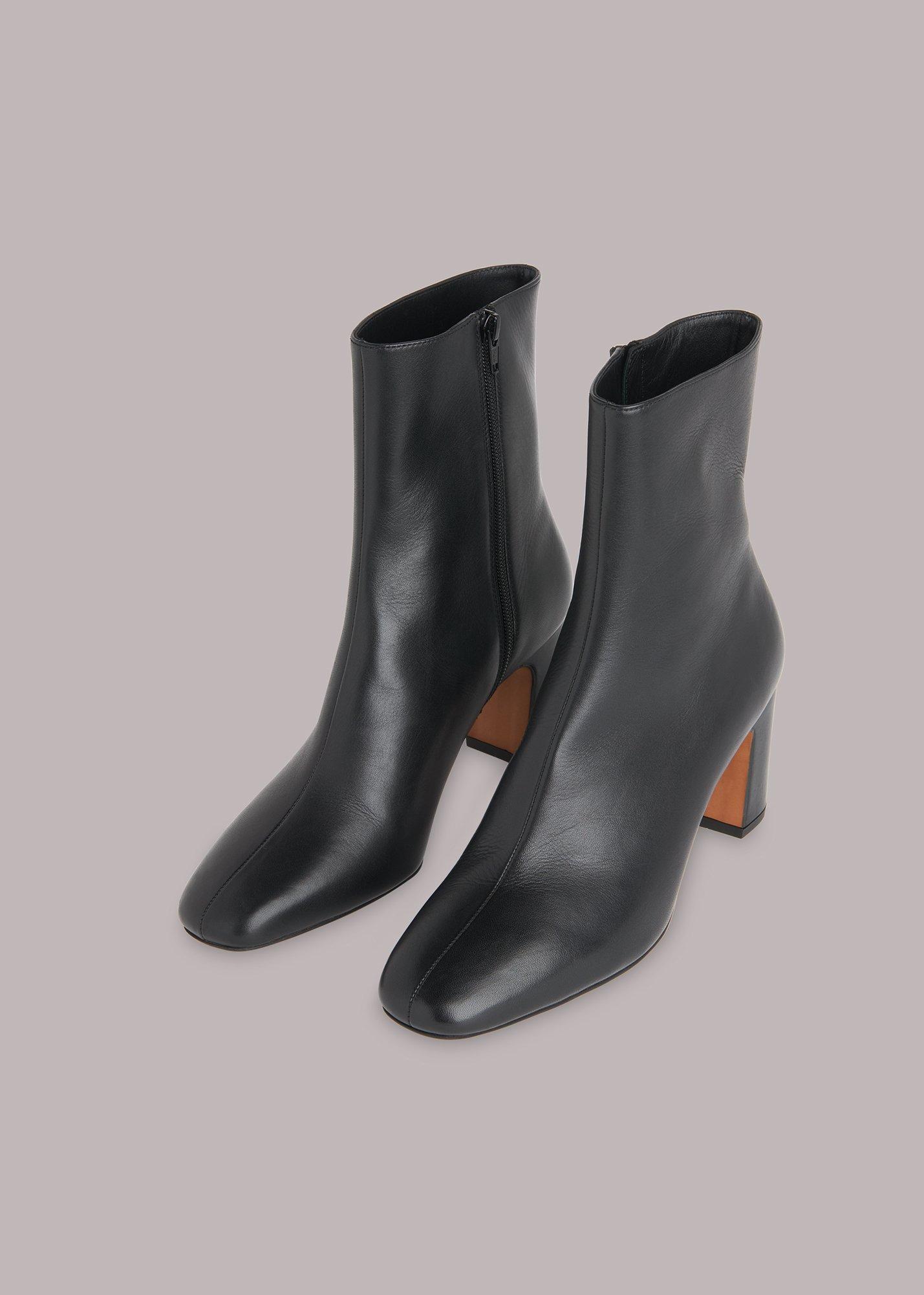 Black Holan Heeled Boot