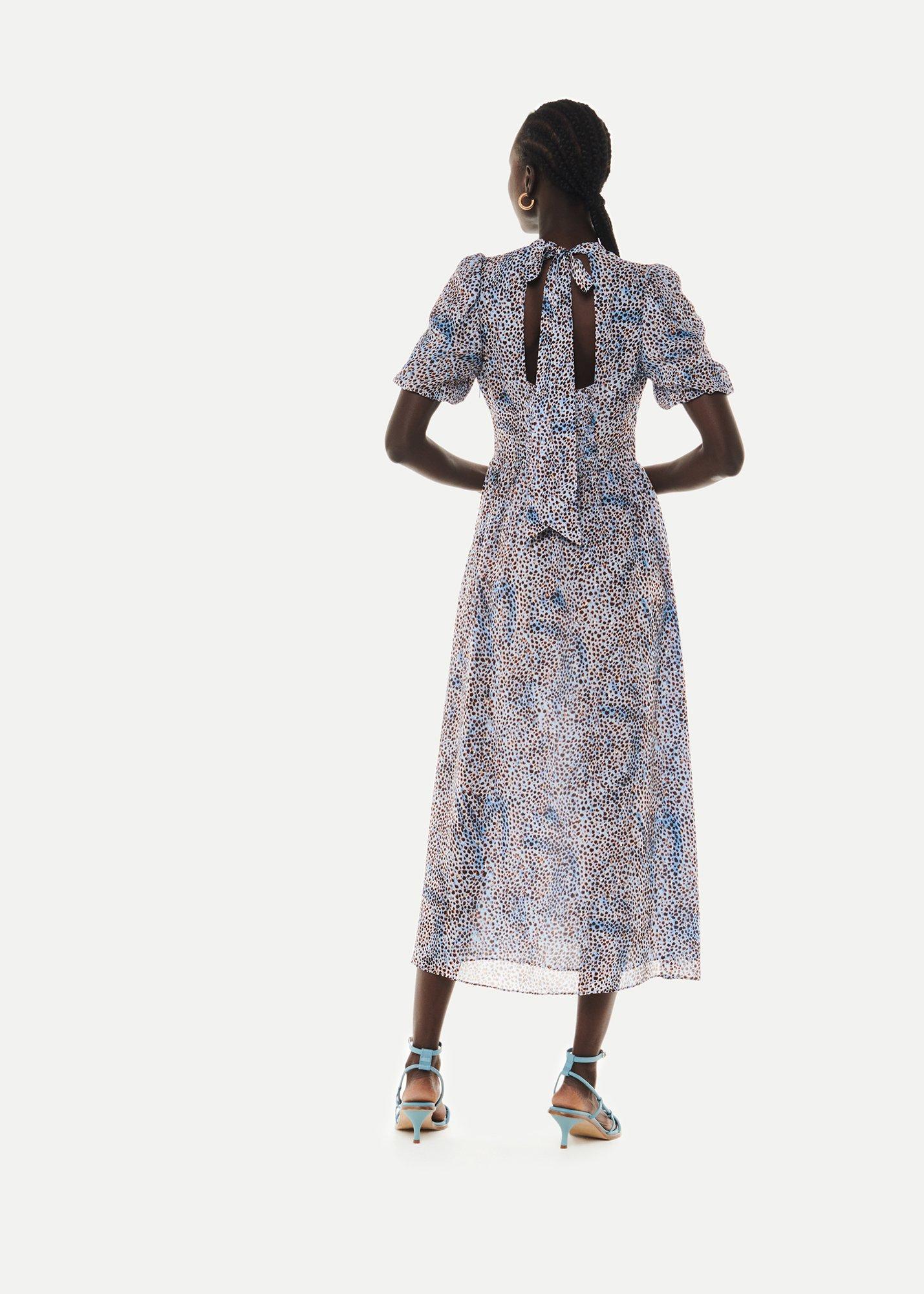 Blue Ink Spot Blair Dress