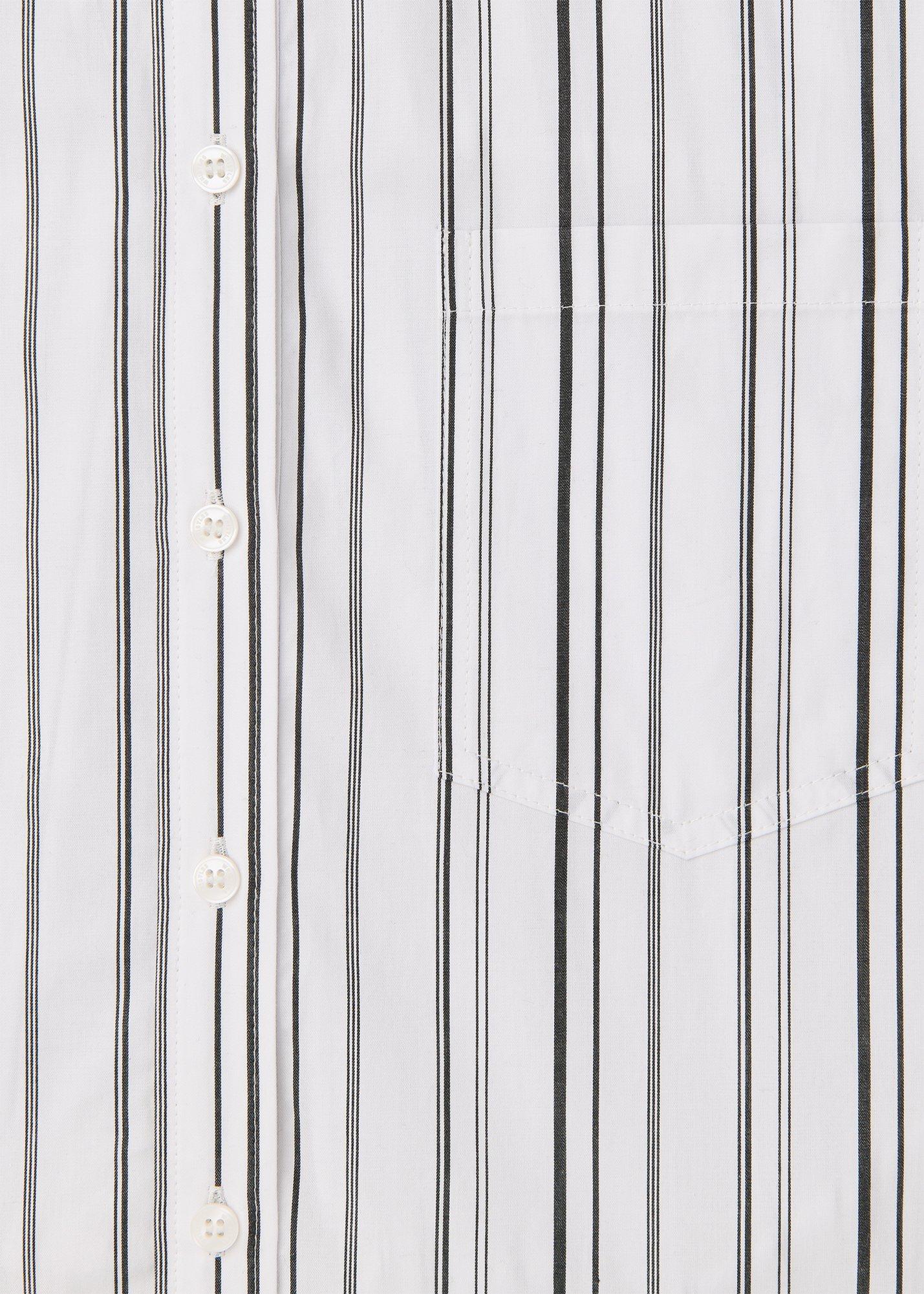 Mixed Stripe Oversized Shirt