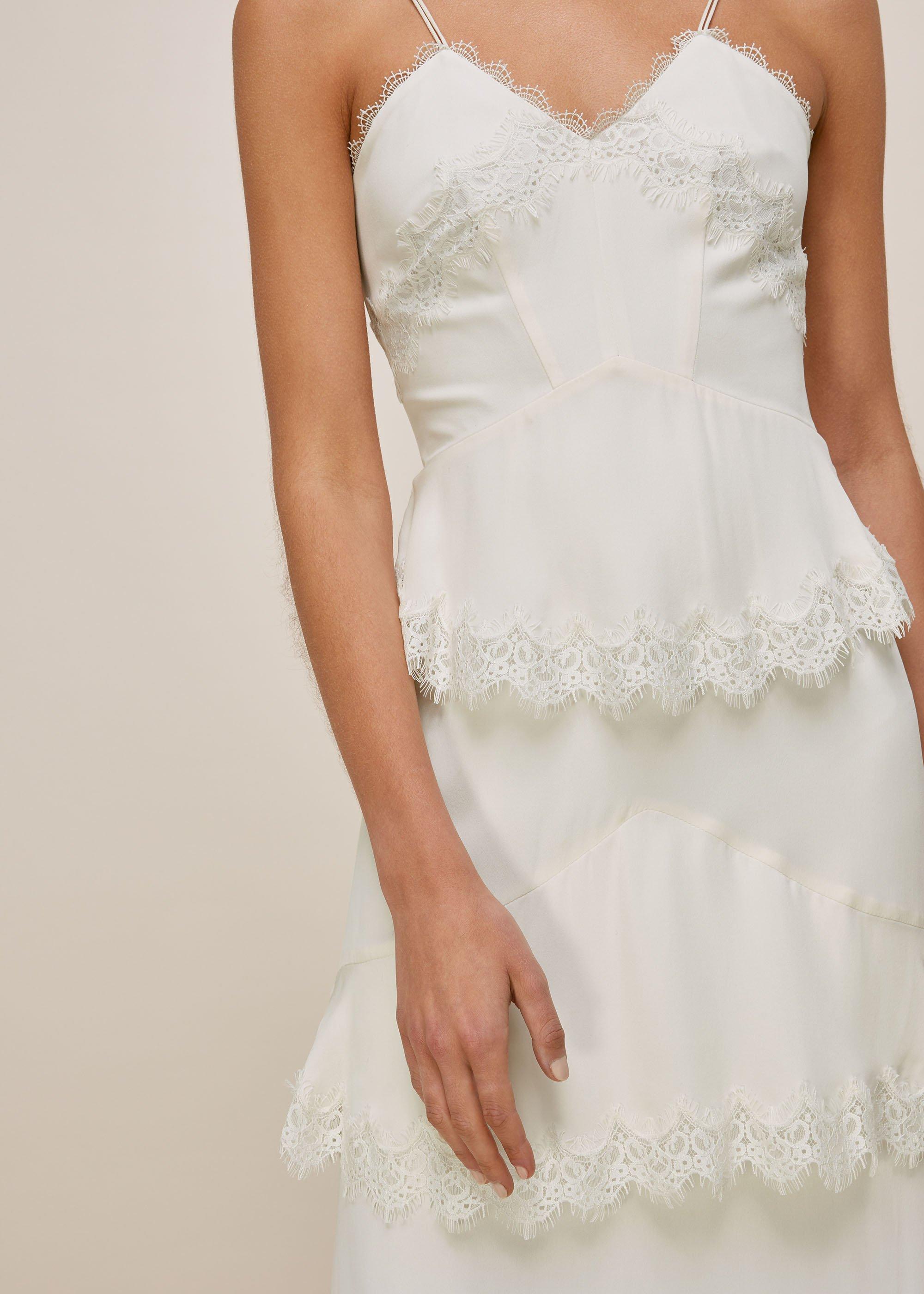 Isla Tiered Wedding Dress Ivory