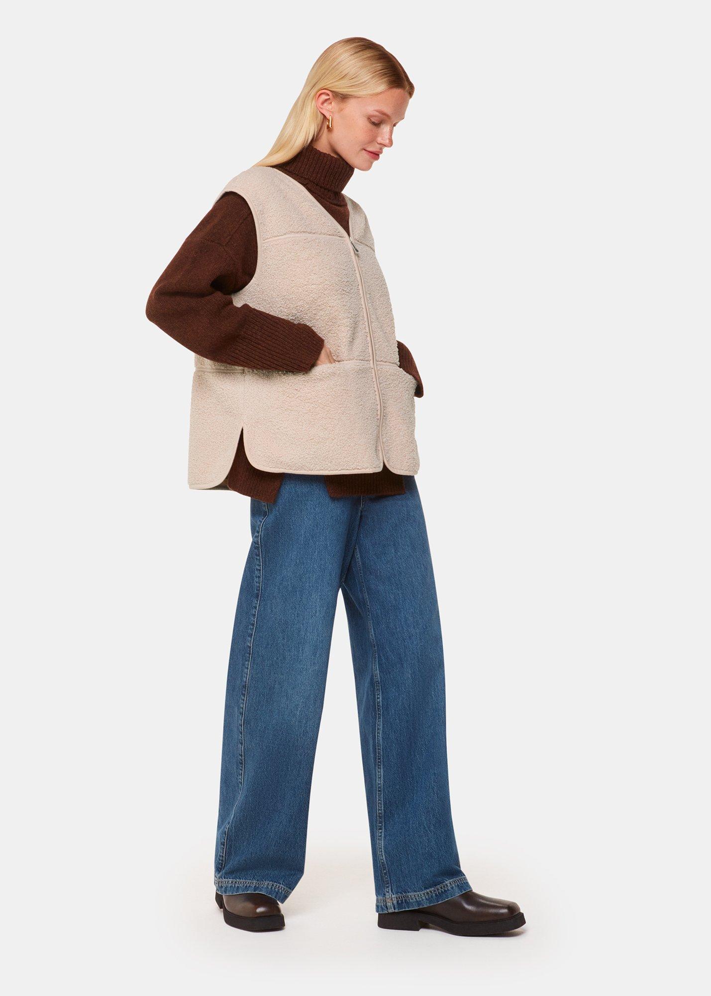 Ivory Josie Fleece Gilet