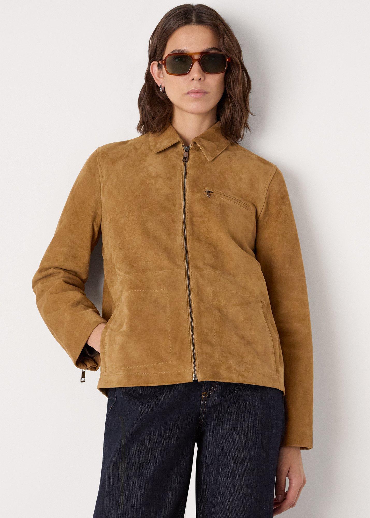 Tan Kate Suede Jacket
