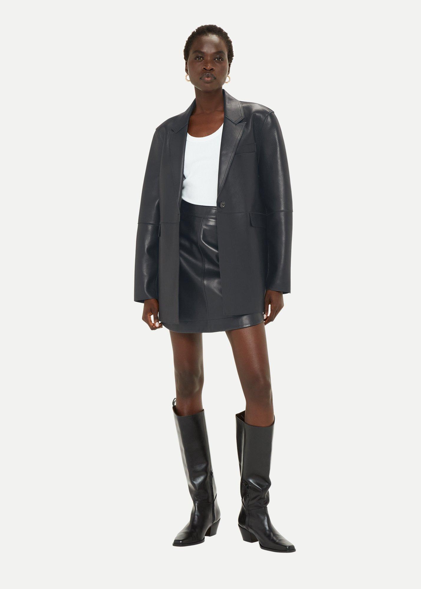 Black Katrina Clean Bonded Blazer