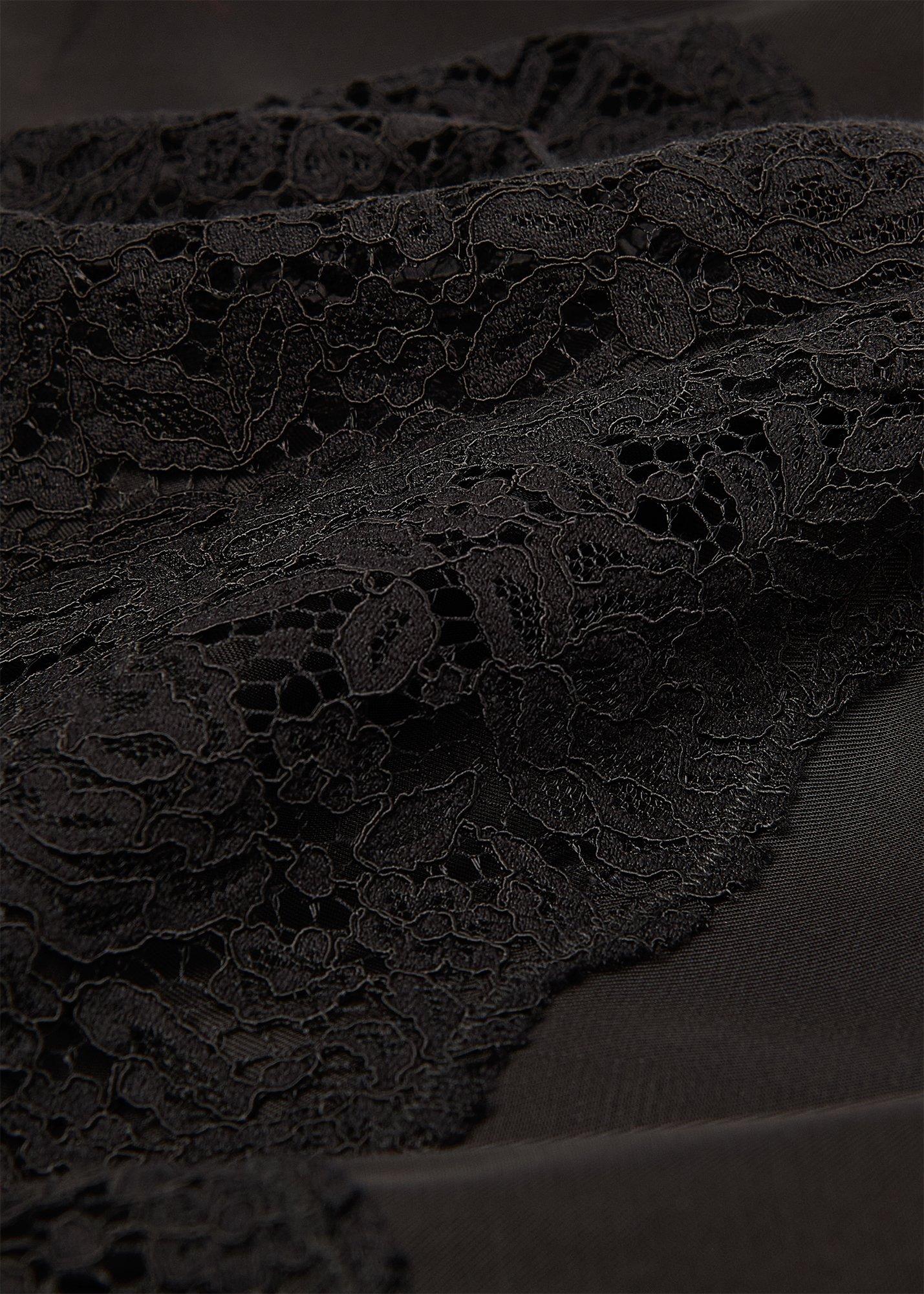 Lace Detail Satin Blouse