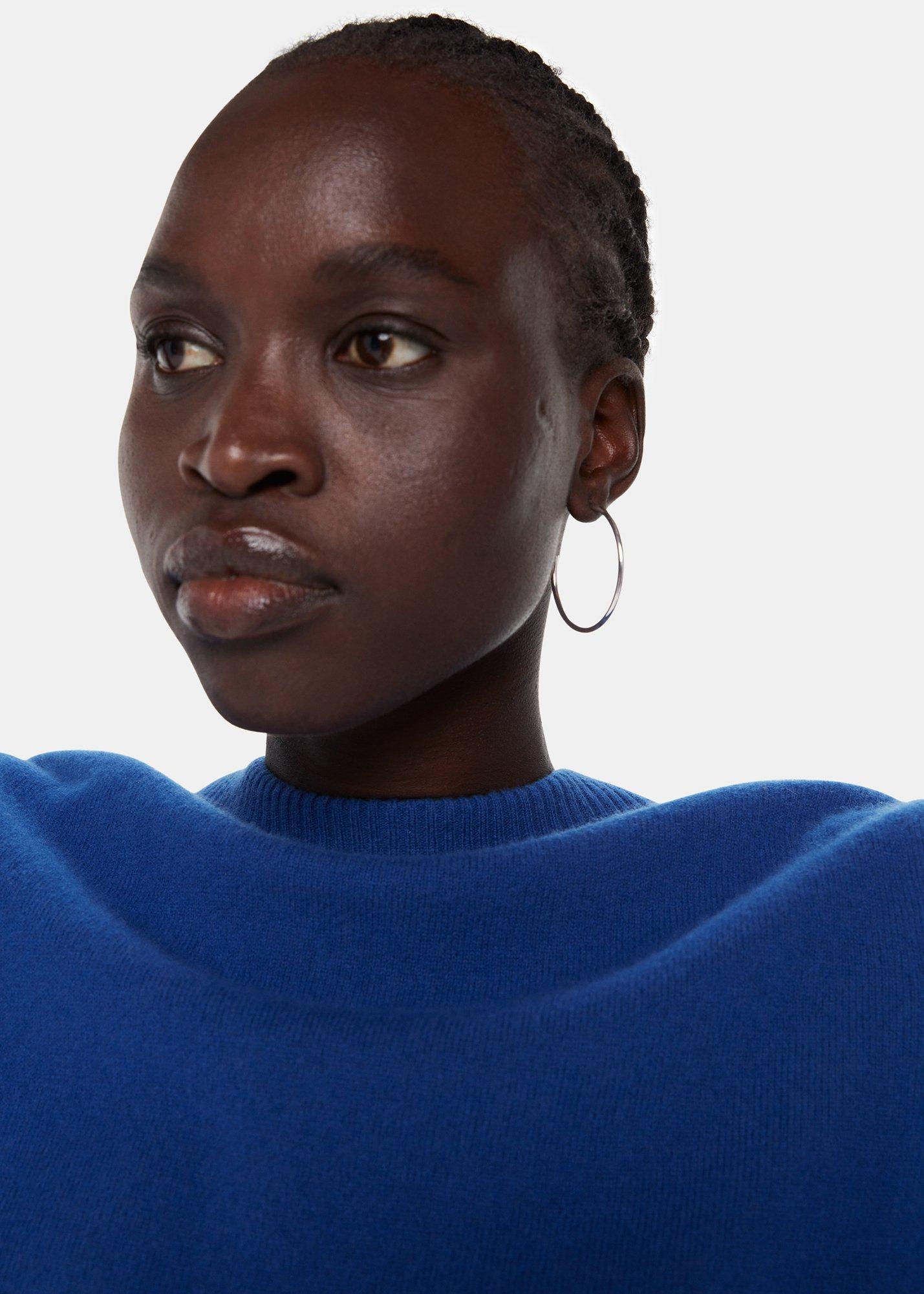 Silver Large Classic Hoop Earring