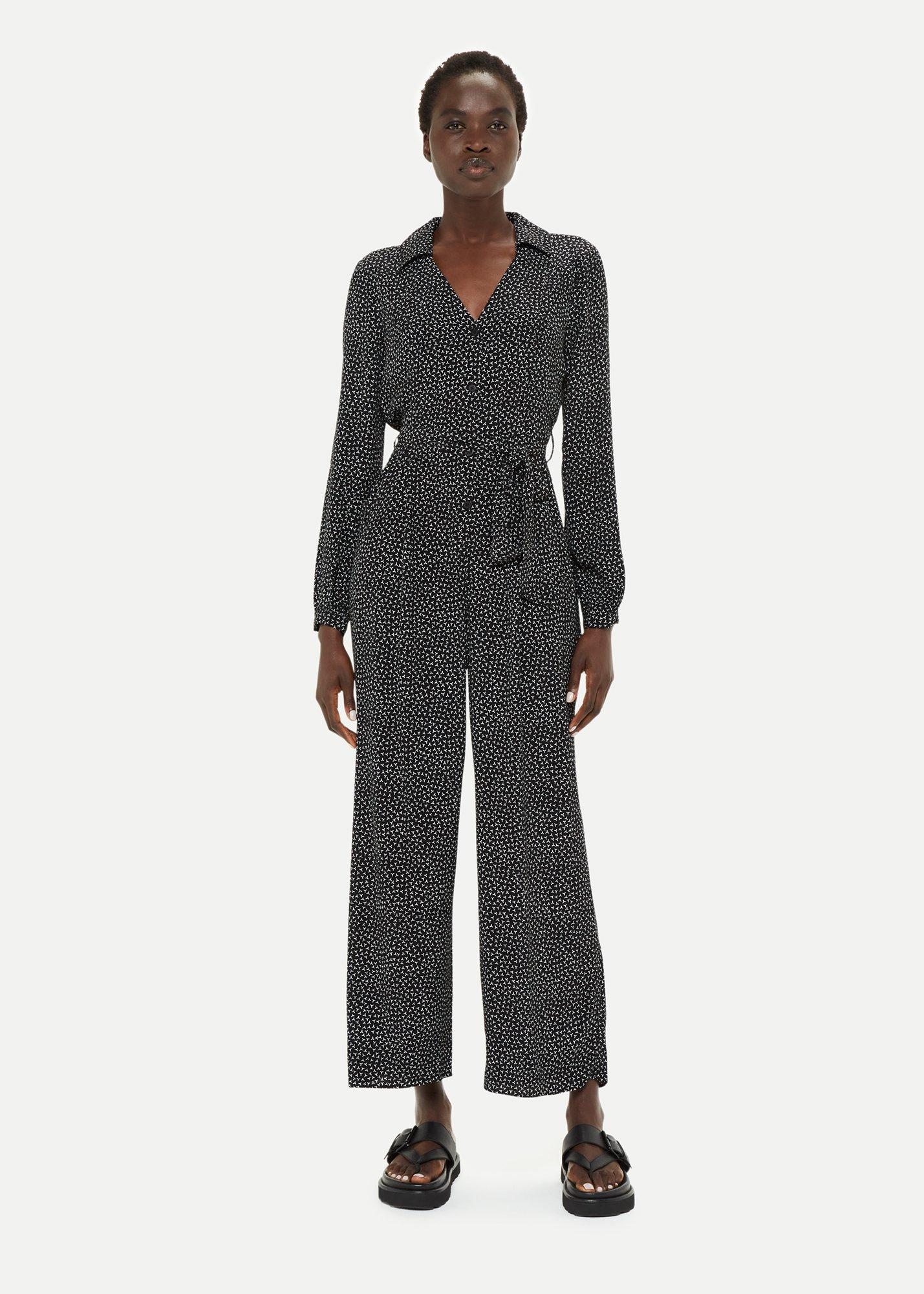 Black Leah Scattered Y Jumpsuit