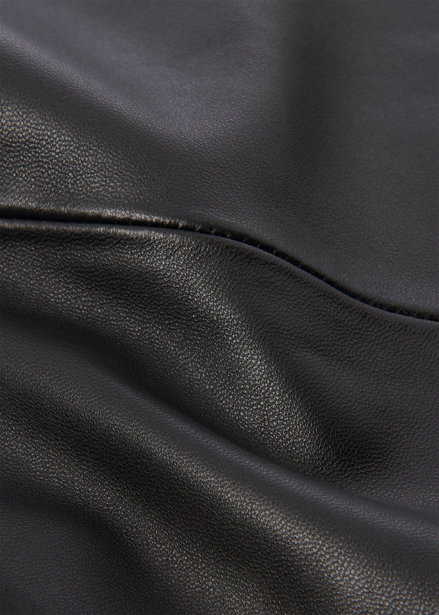 Leather A line Skirt