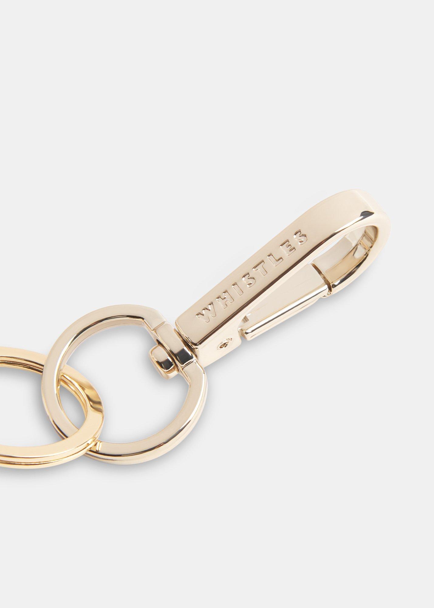 Black Leather Knotted Keyring