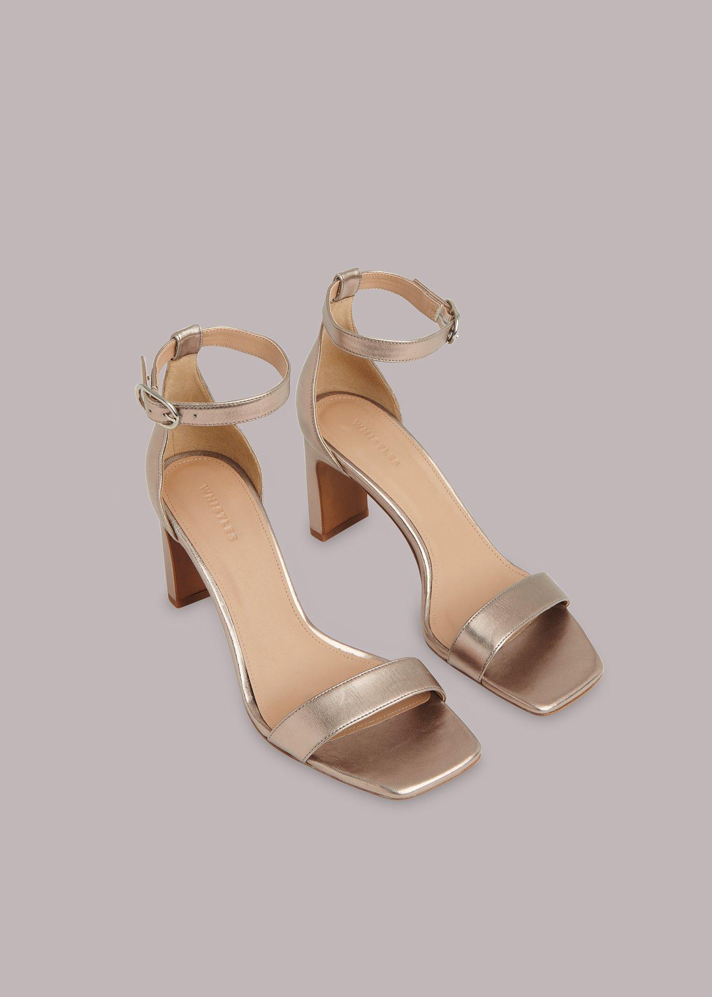Pewter Lena Heeled Sandal