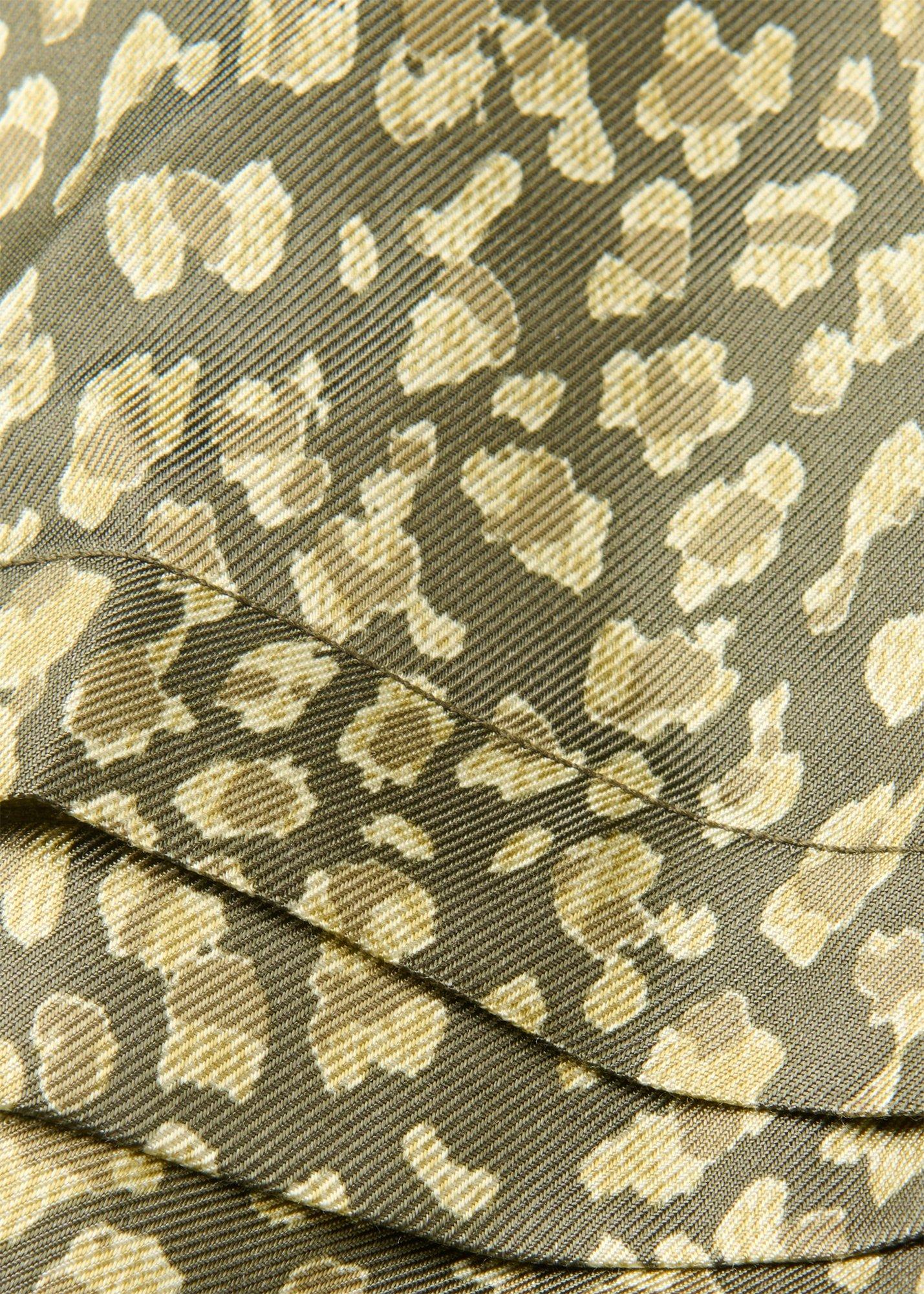 Leopard Viscose Midi Dress