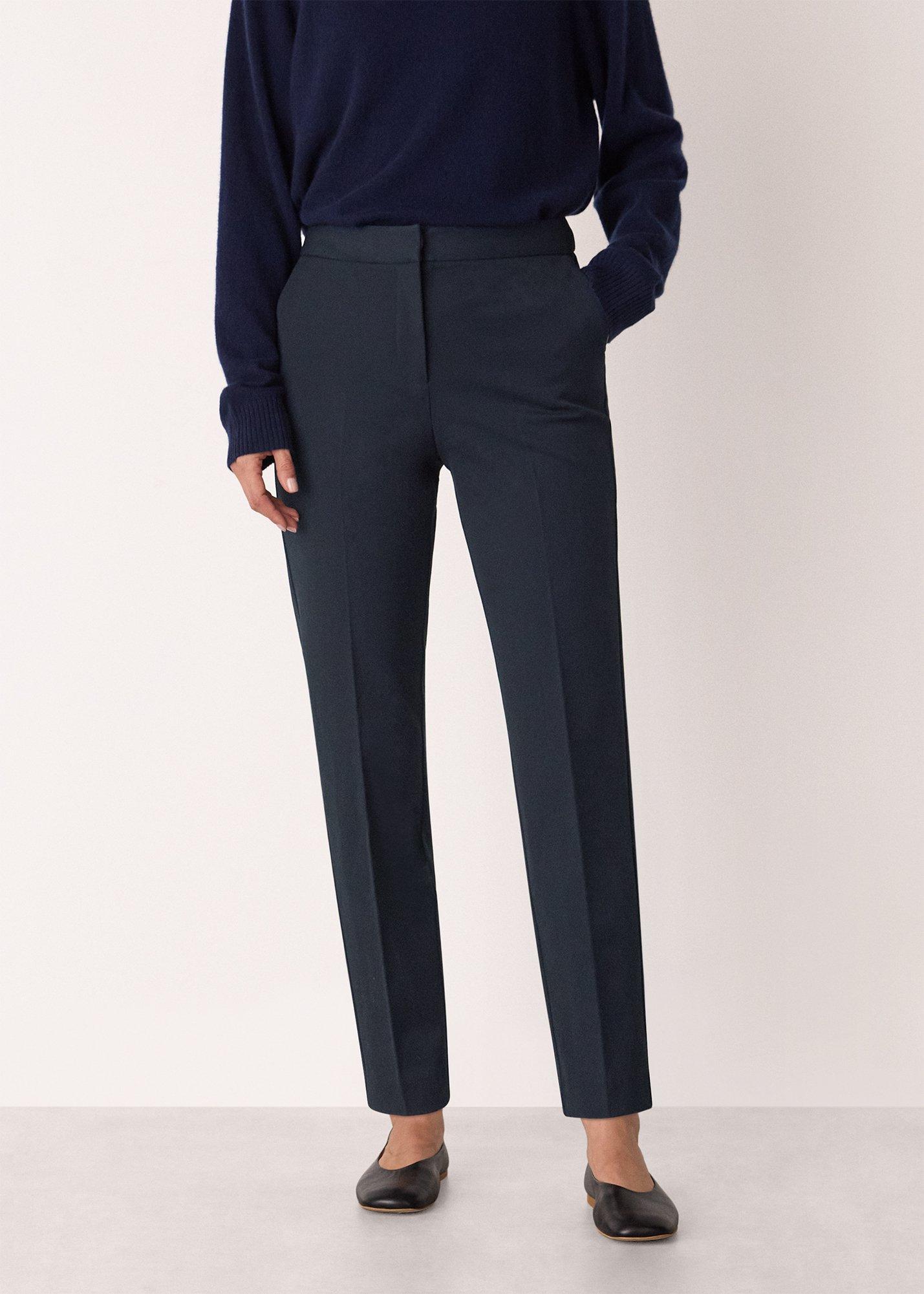 Navy Lily Cigarette Trouser