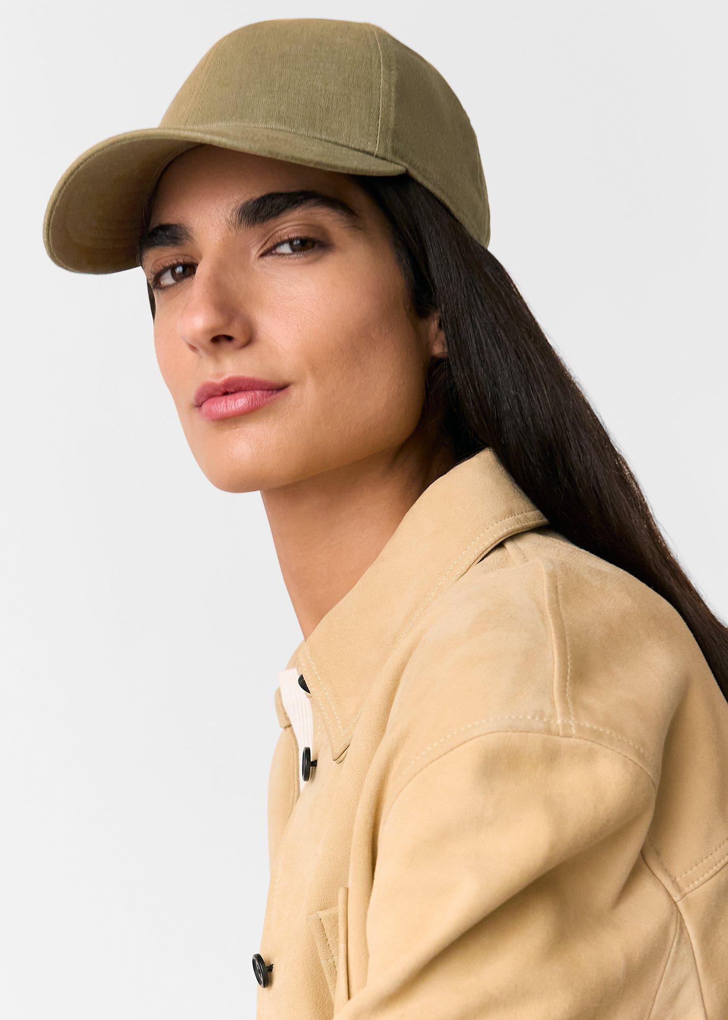Khaki Linen Cap