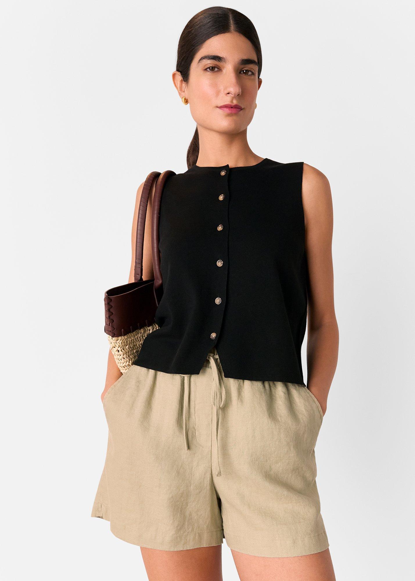 Linen Elasticated Short