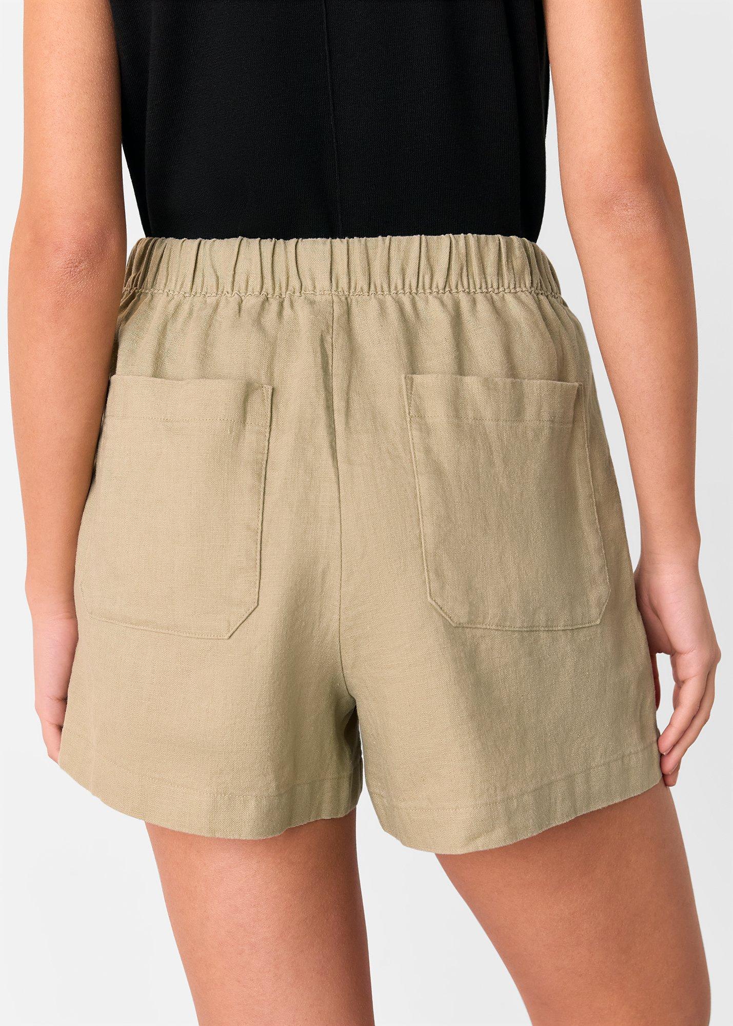 Linen Elasticated Short