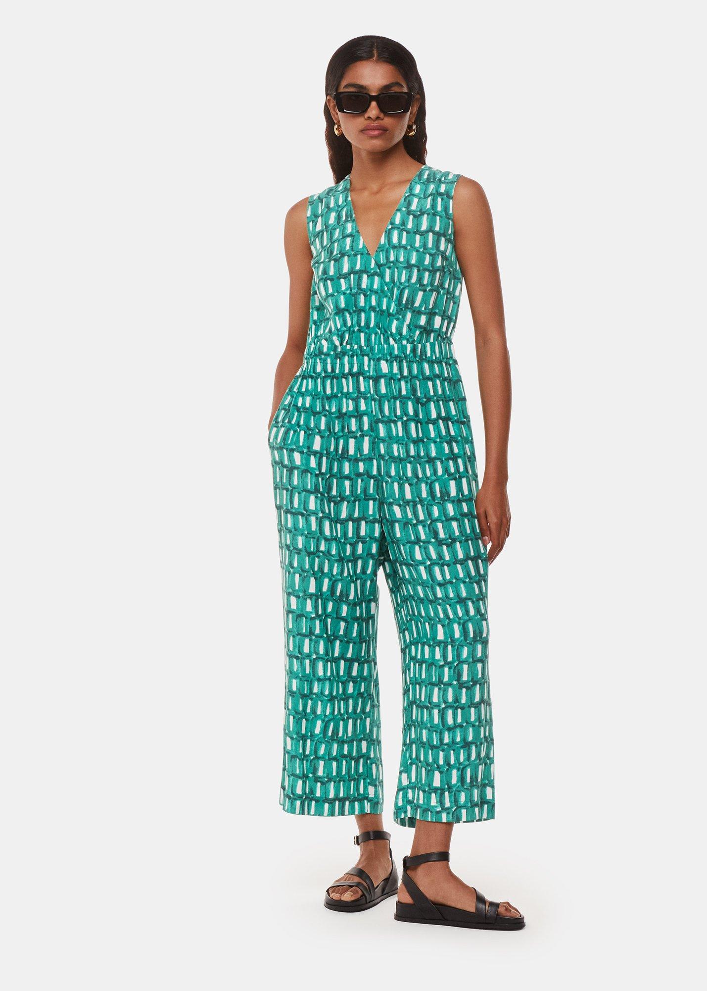 Petite Linked Smudge Lorna Jumpsuit