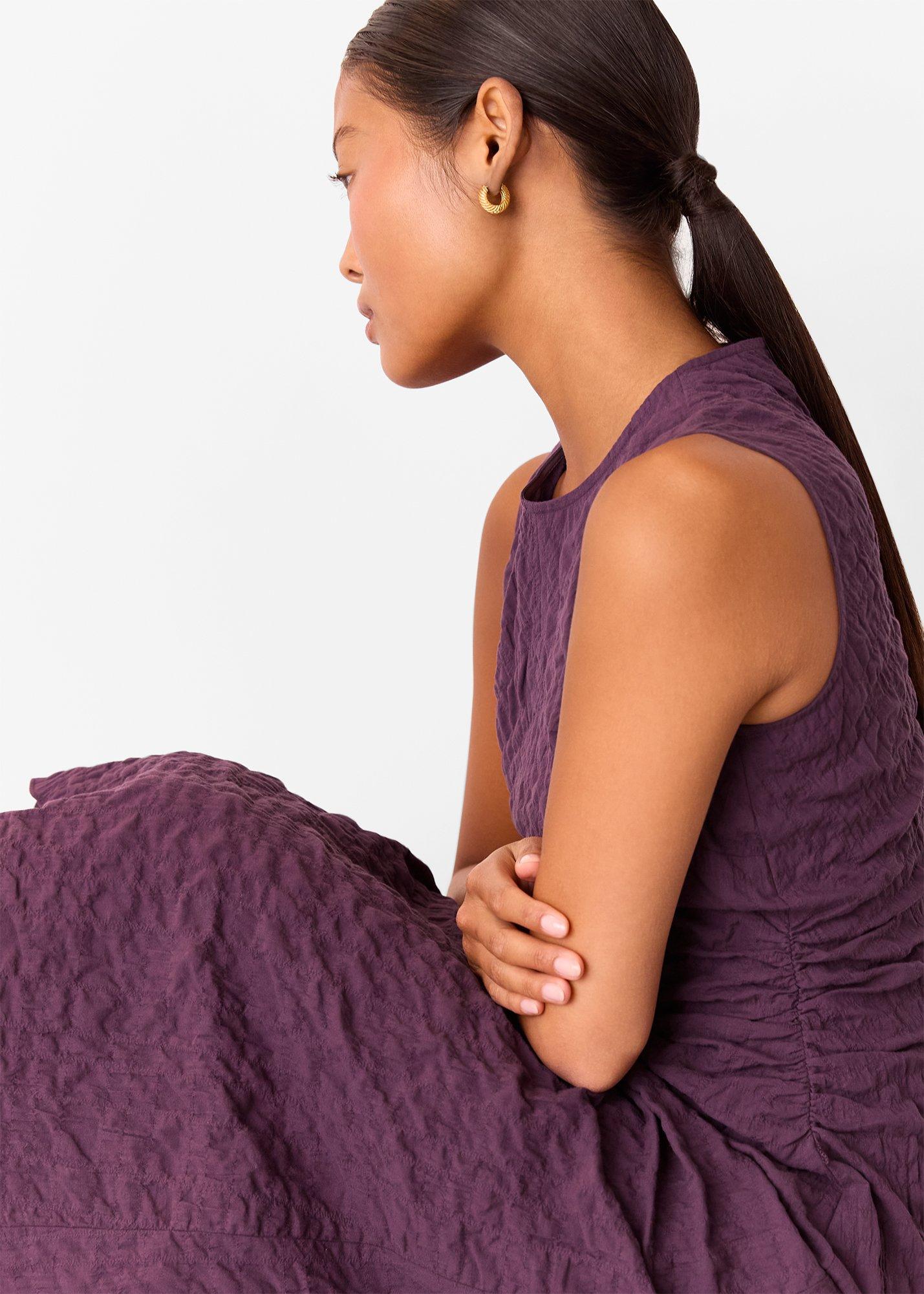 Petite Lori Textured Midi Dress