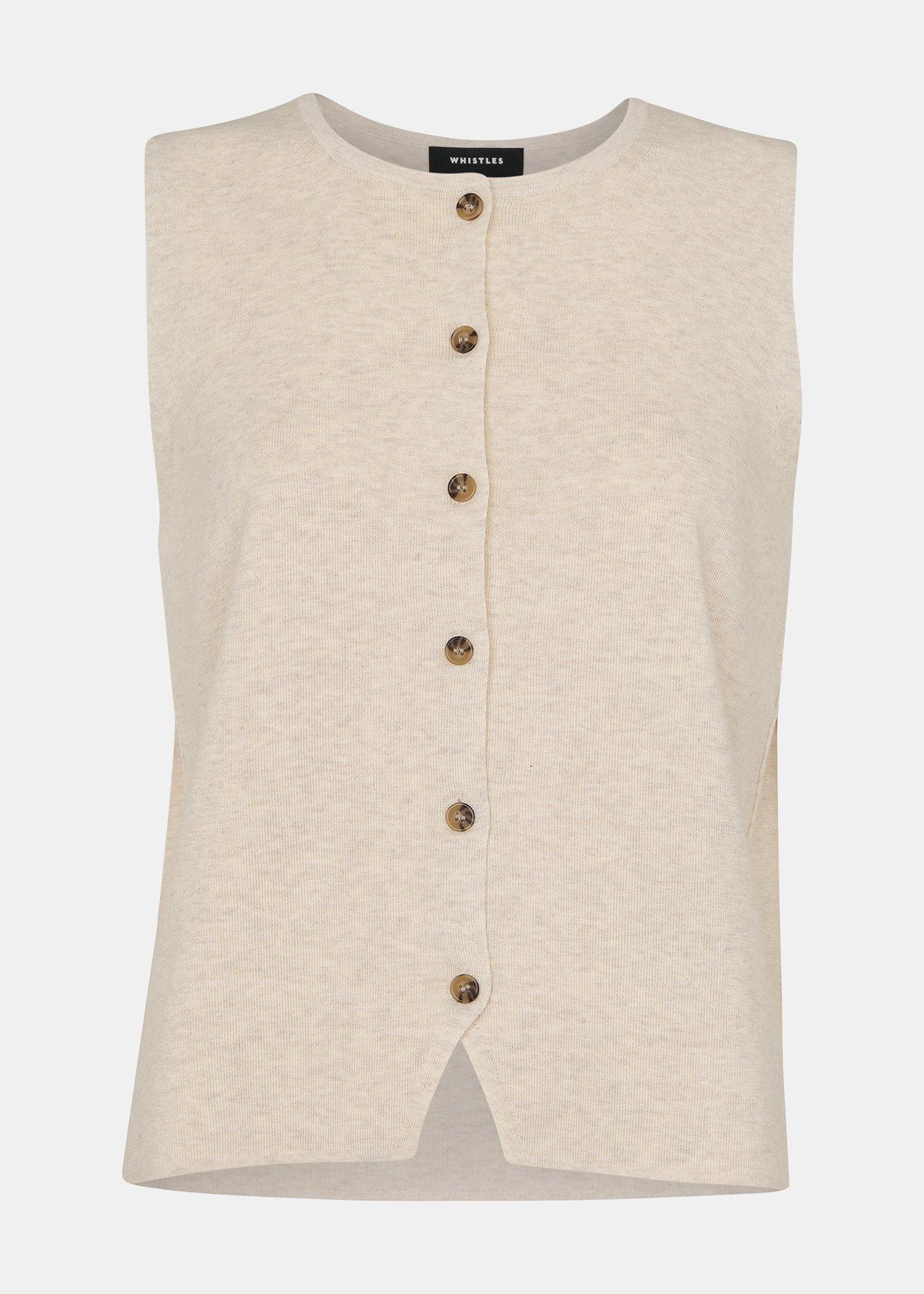 Lucy Button Front Knit Tank