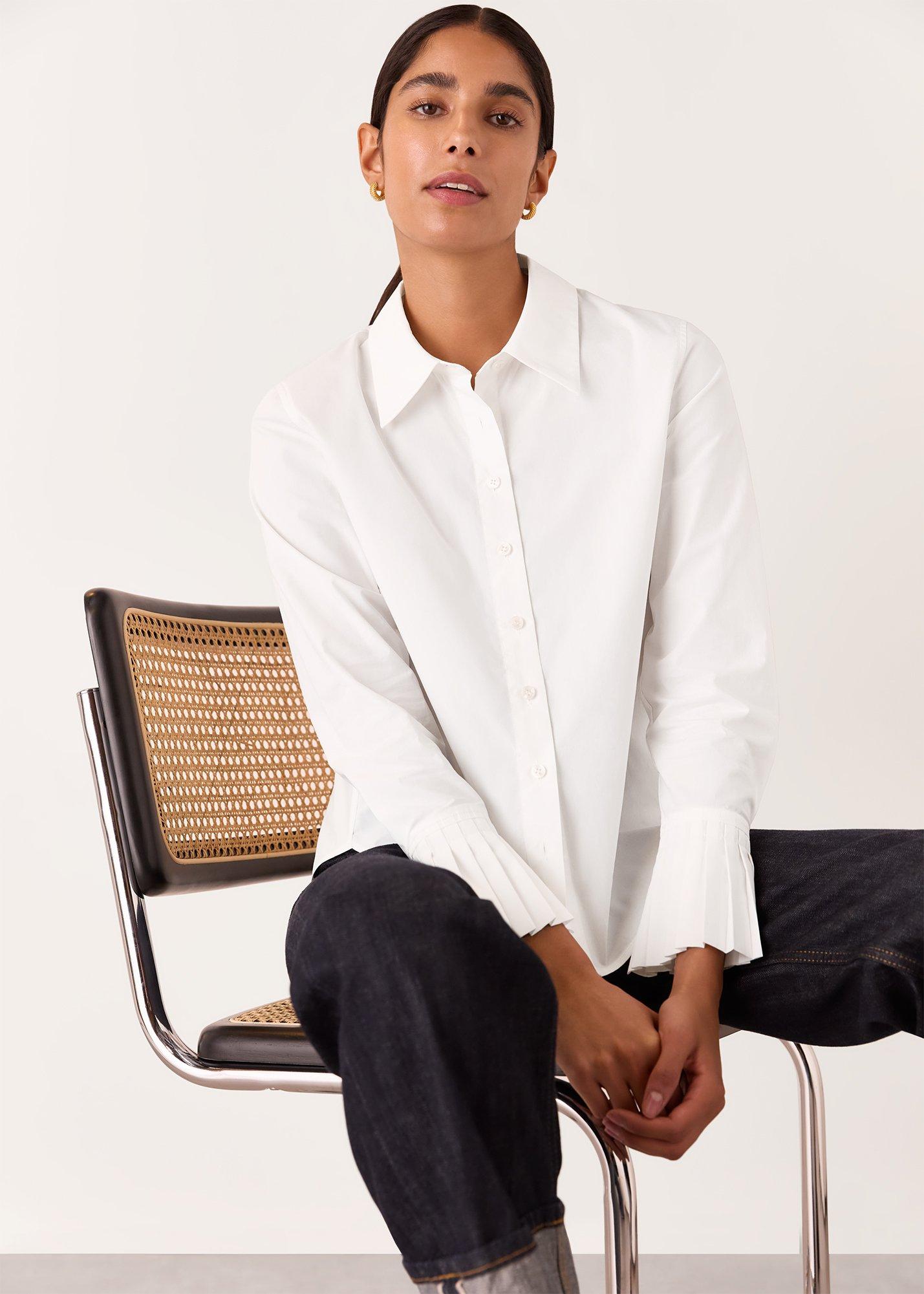 Marcy Pleated Cuff Shirt