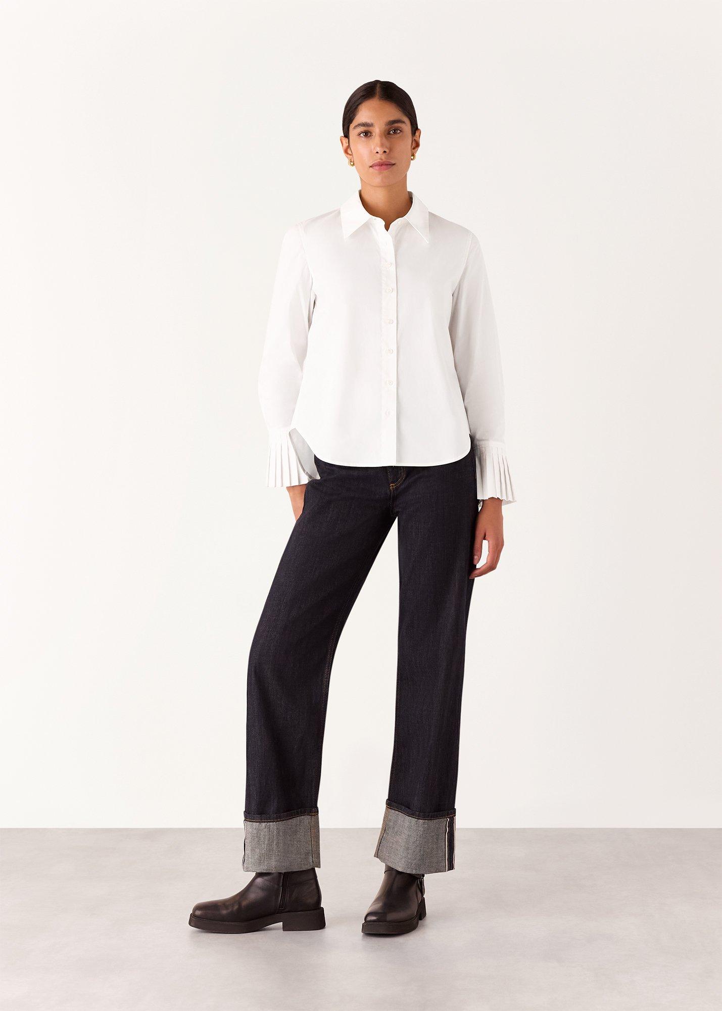 Marcy Pleated Cuff Shirt