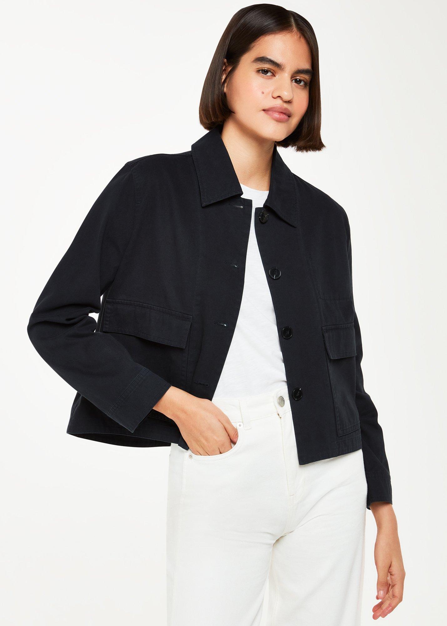 Washed Black Marie Casual Jacket