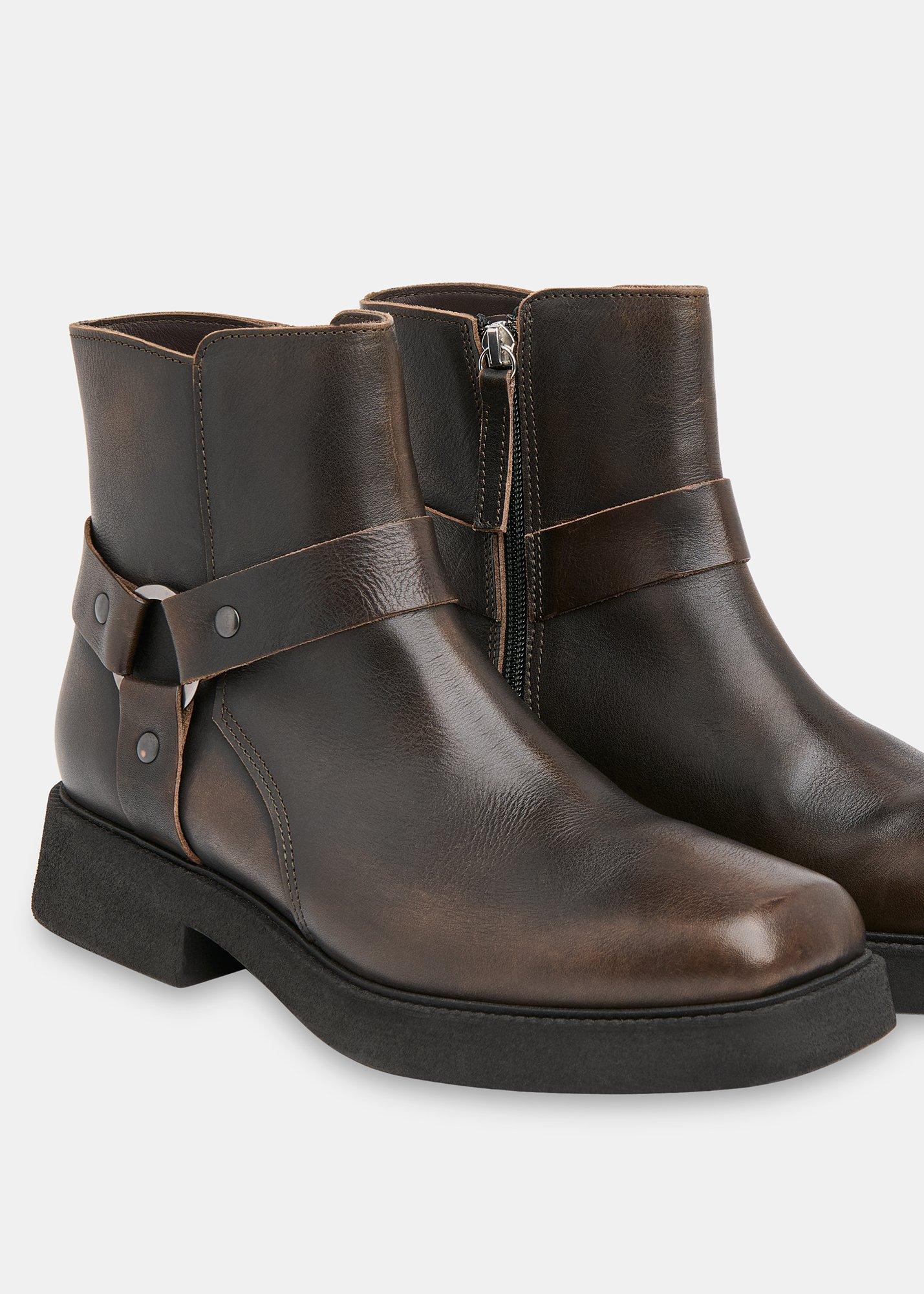 Matteo Burnished Biker Boot