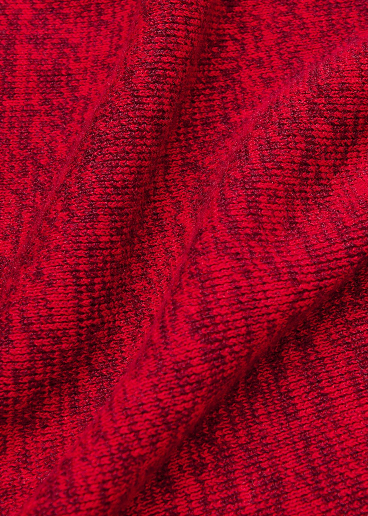 Melange Ribbed Midi Knit Dress