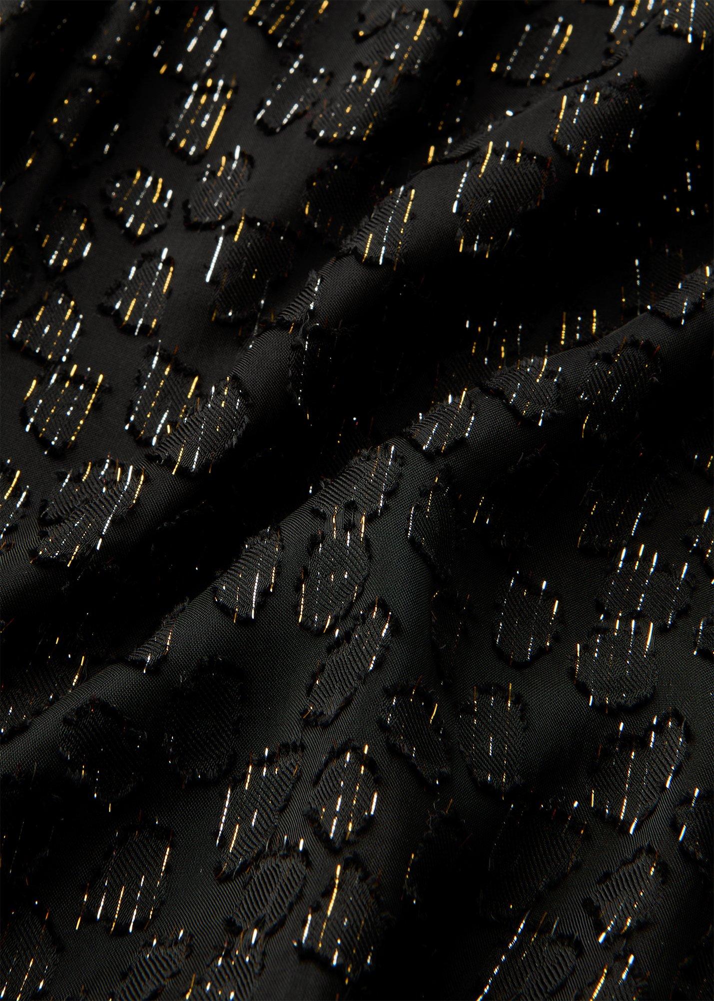 Metallic Dobby Mini Dress