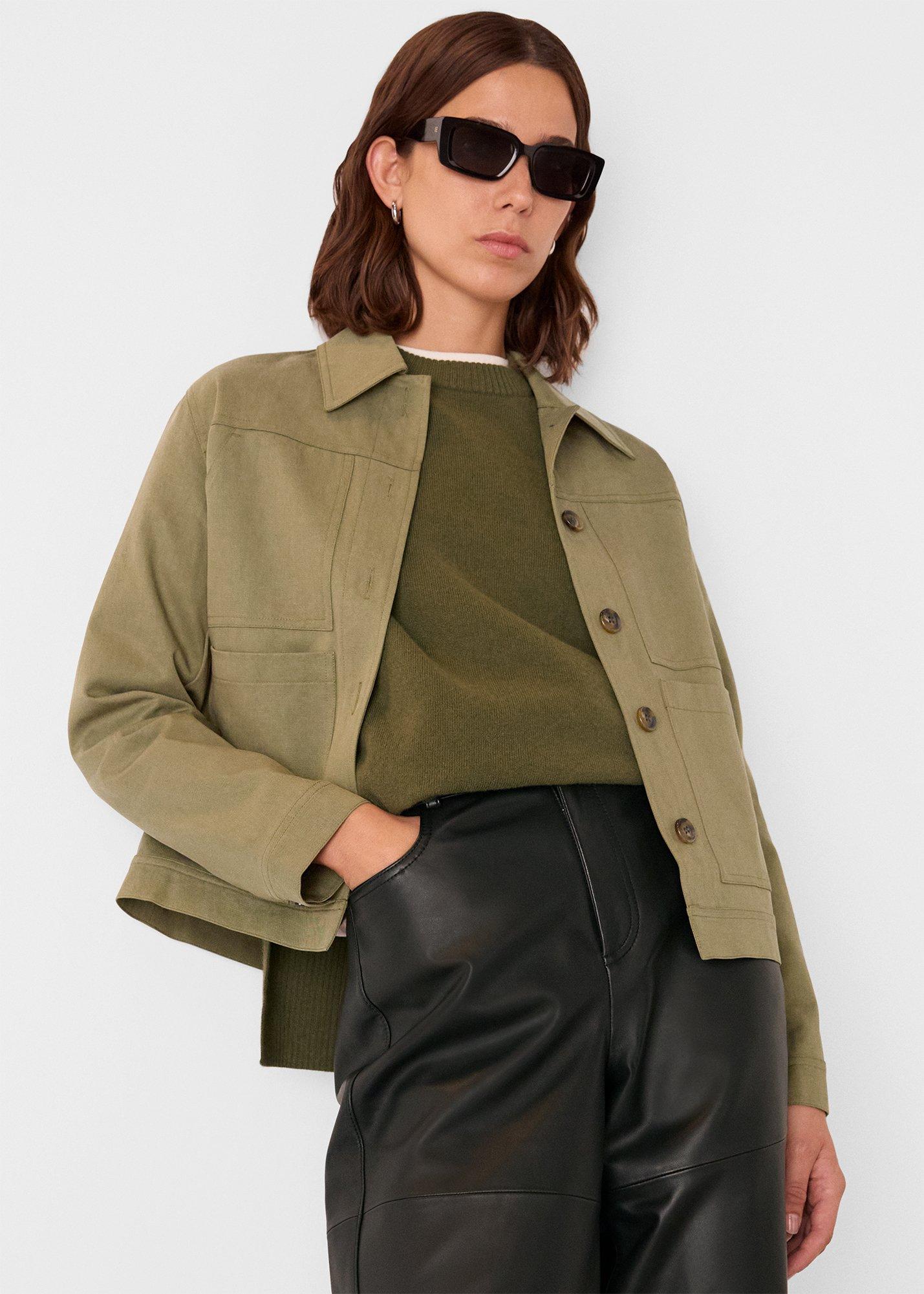 Khaki Mia Pocket Detail Jacket