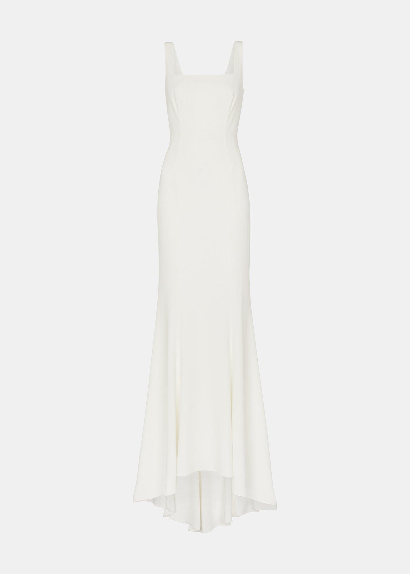 Mia Square Neck Wedding Dress Ivory