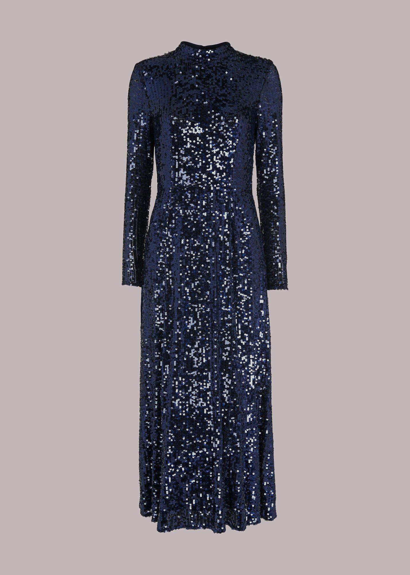 Minimal Sequin Midi Dress