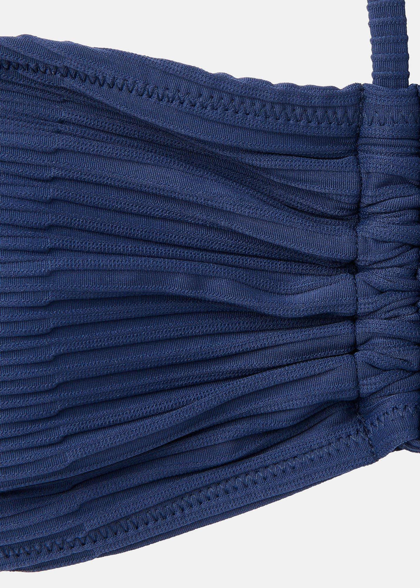 Mixed Rib Halter Bikini Top