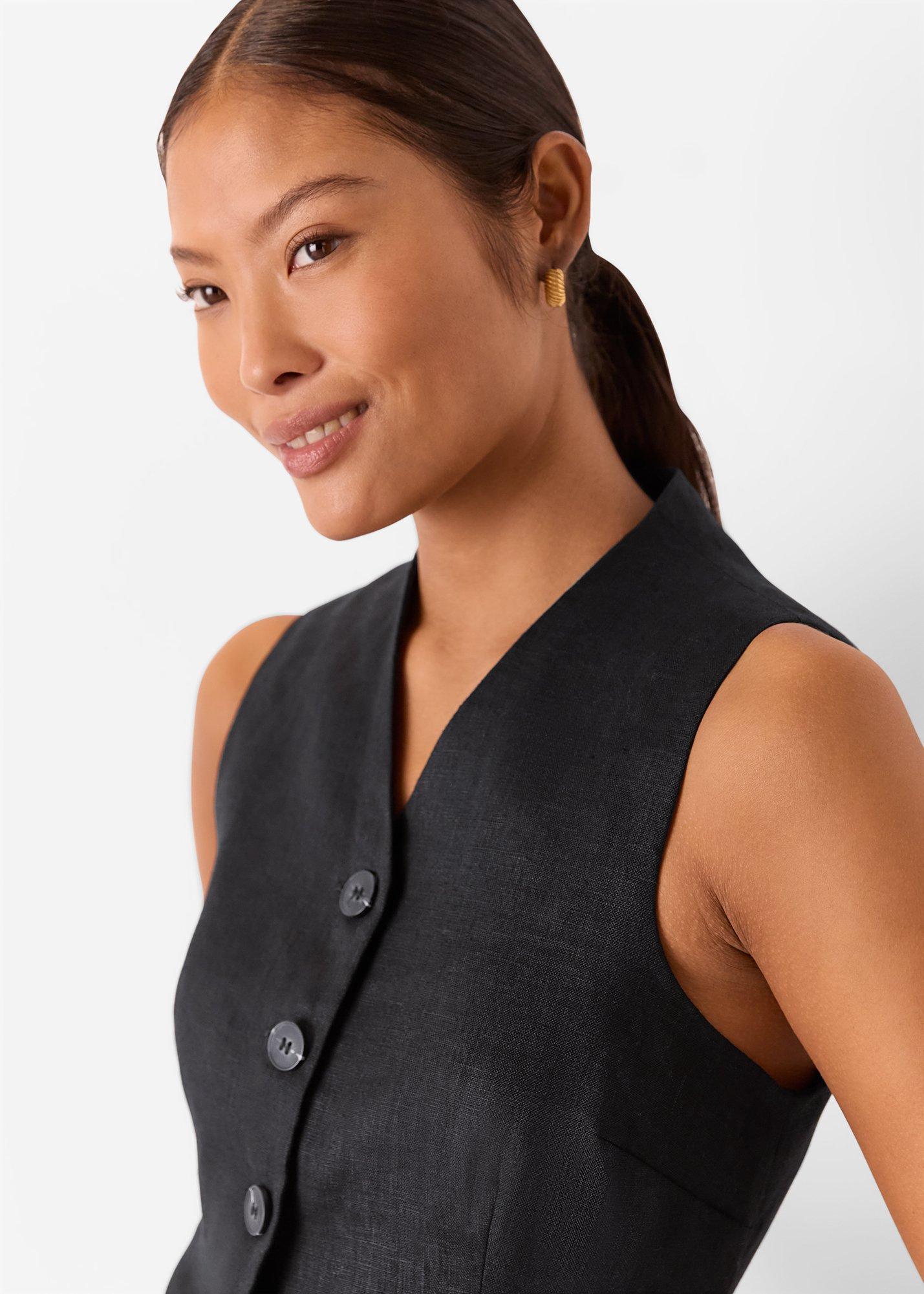 Petite Molly Linen Waistcoat