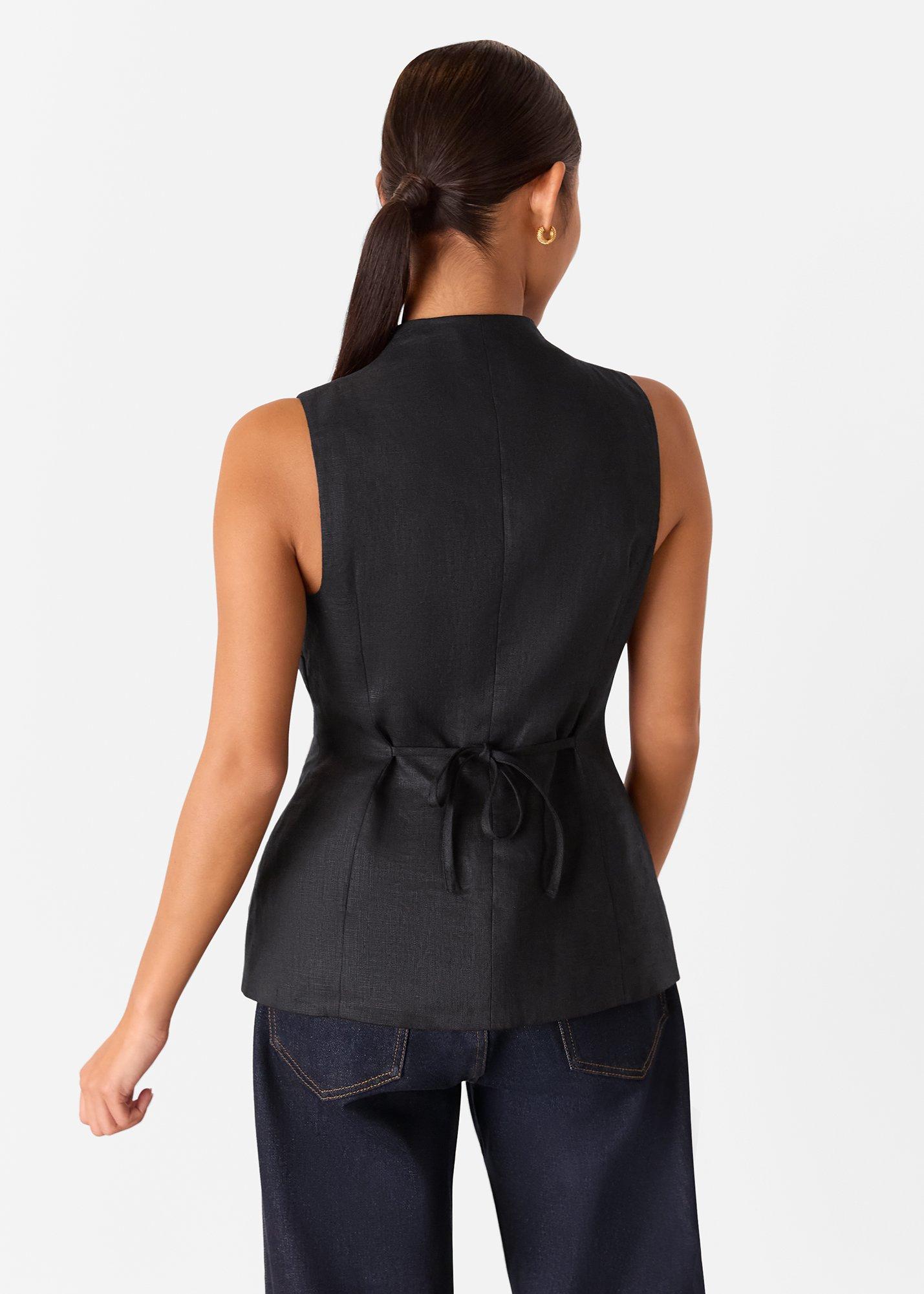 Petite Molly Linen Waistcoat