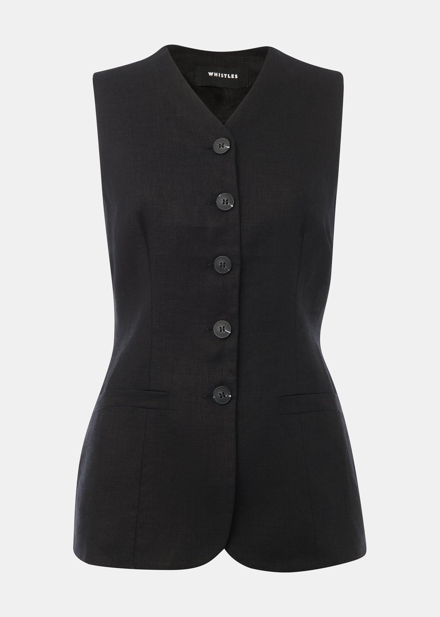 Petite Molly Linen Waistcoat