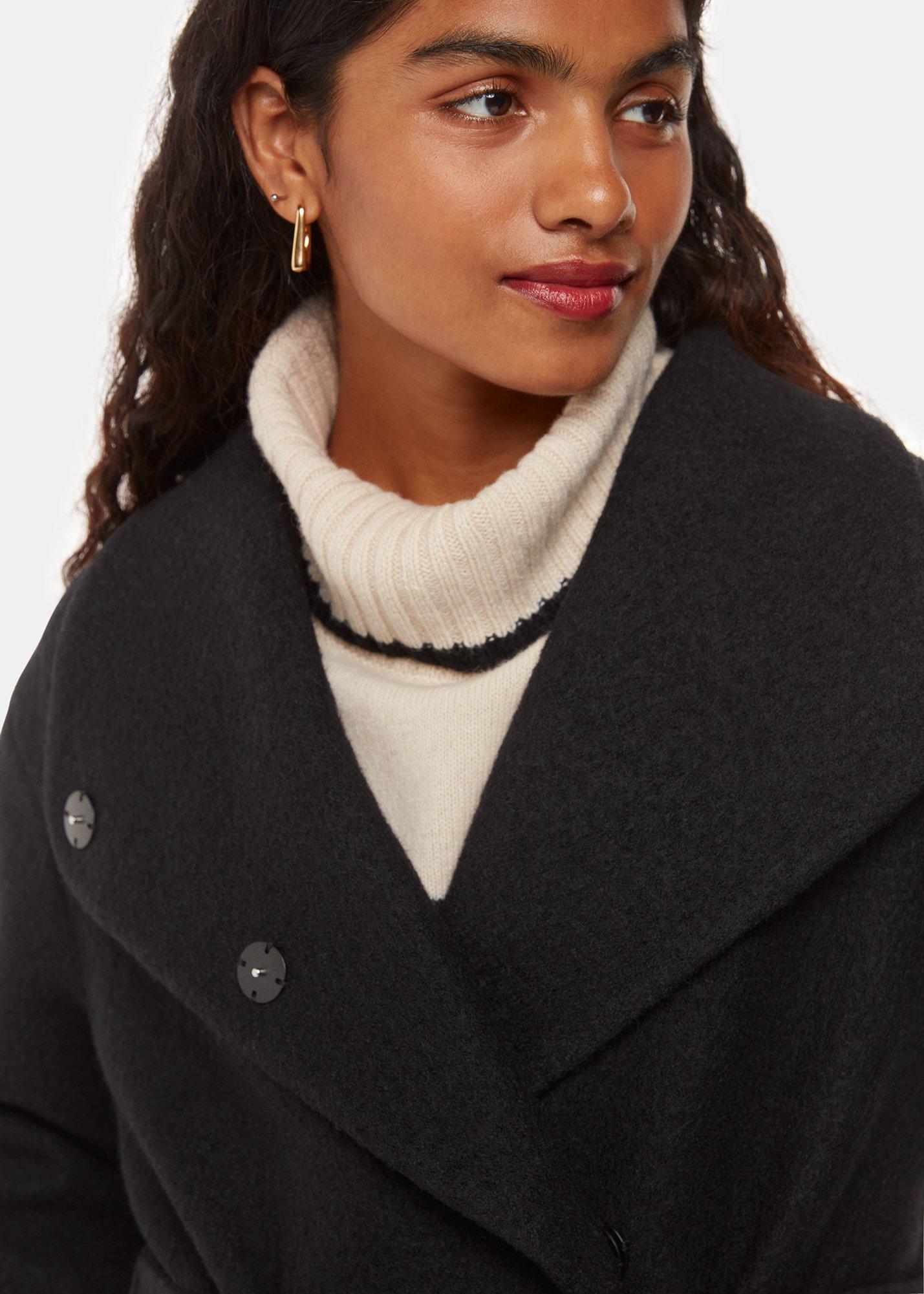 Petite Morgan Funnel Neck Coat