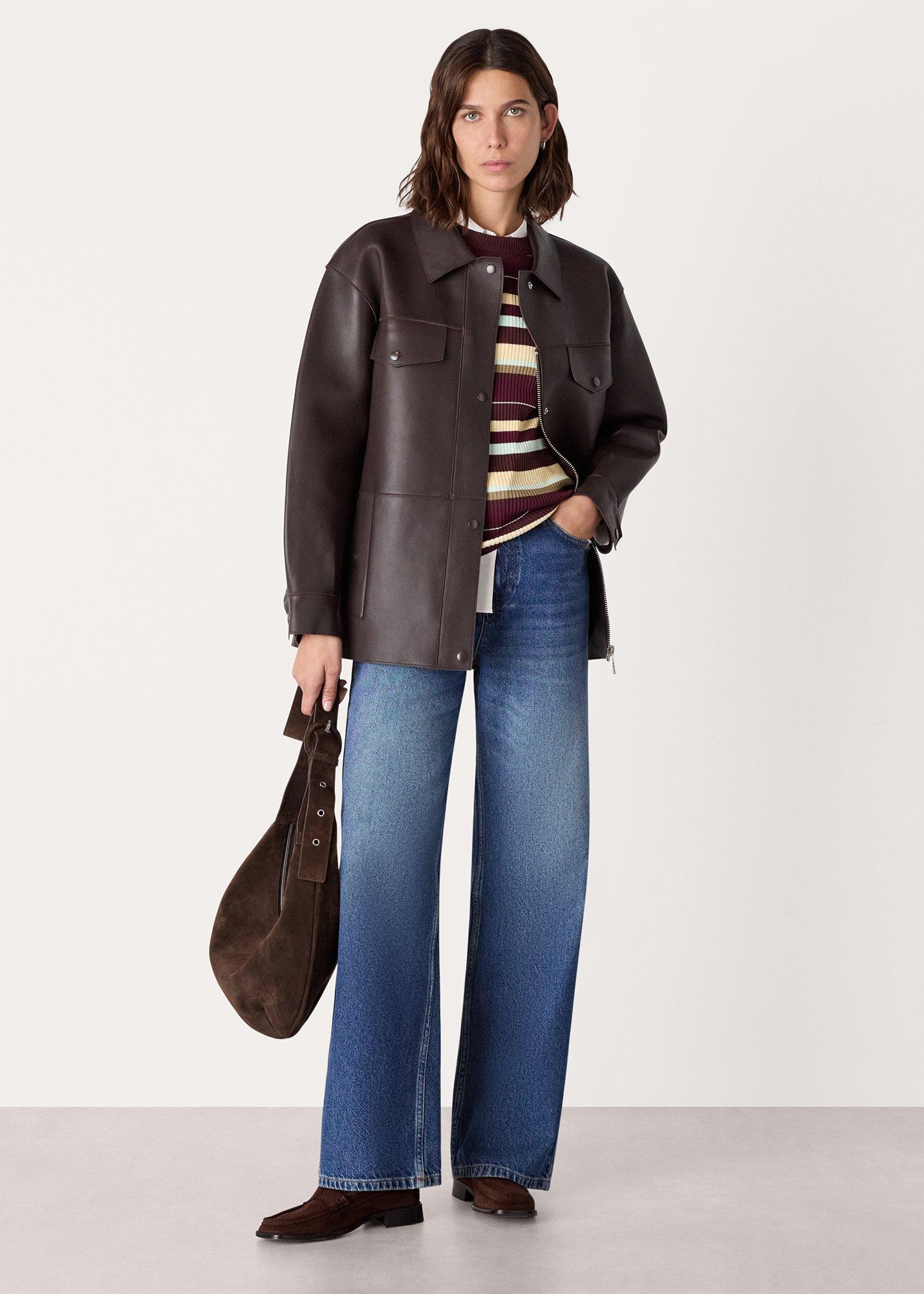 Multi Stripe Crew Neck Knit