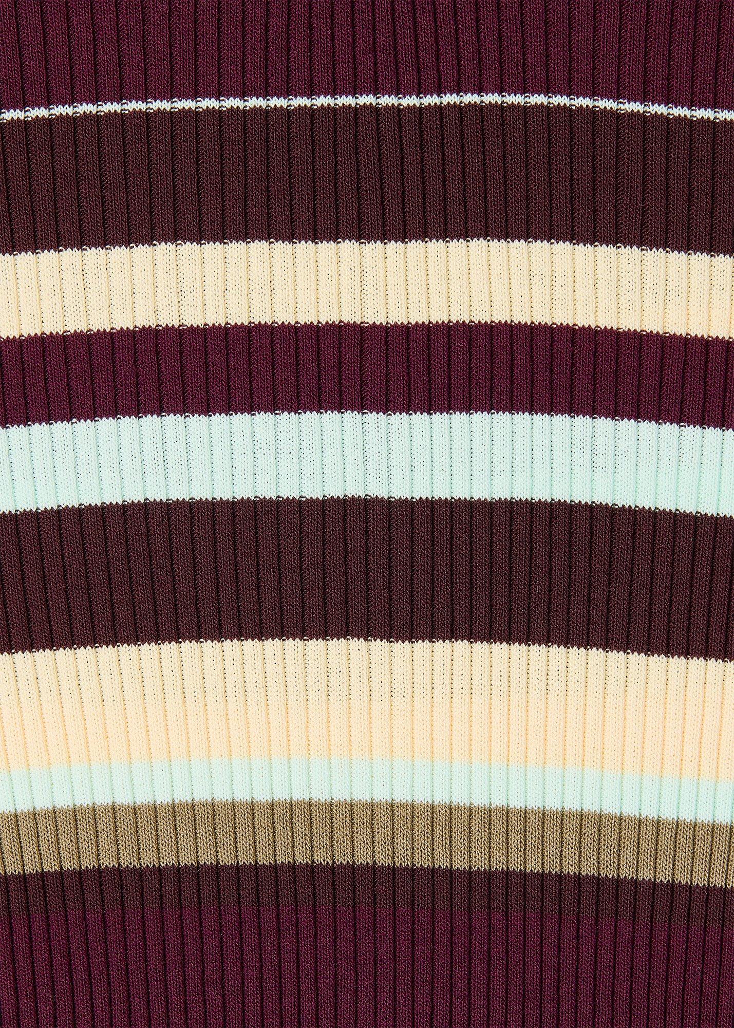 Multi Stripe Crew Neck Knit