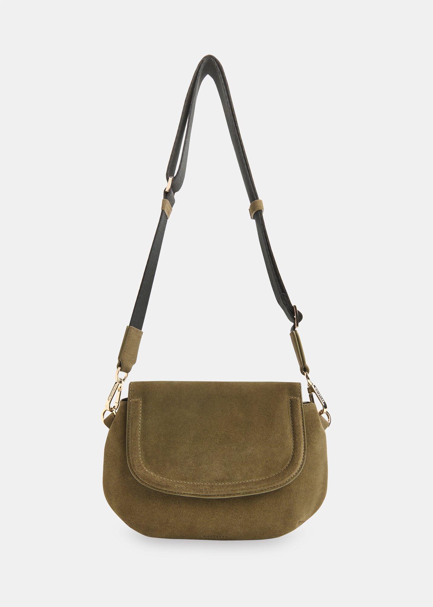 Olive Nala Suede Crossbody Bag