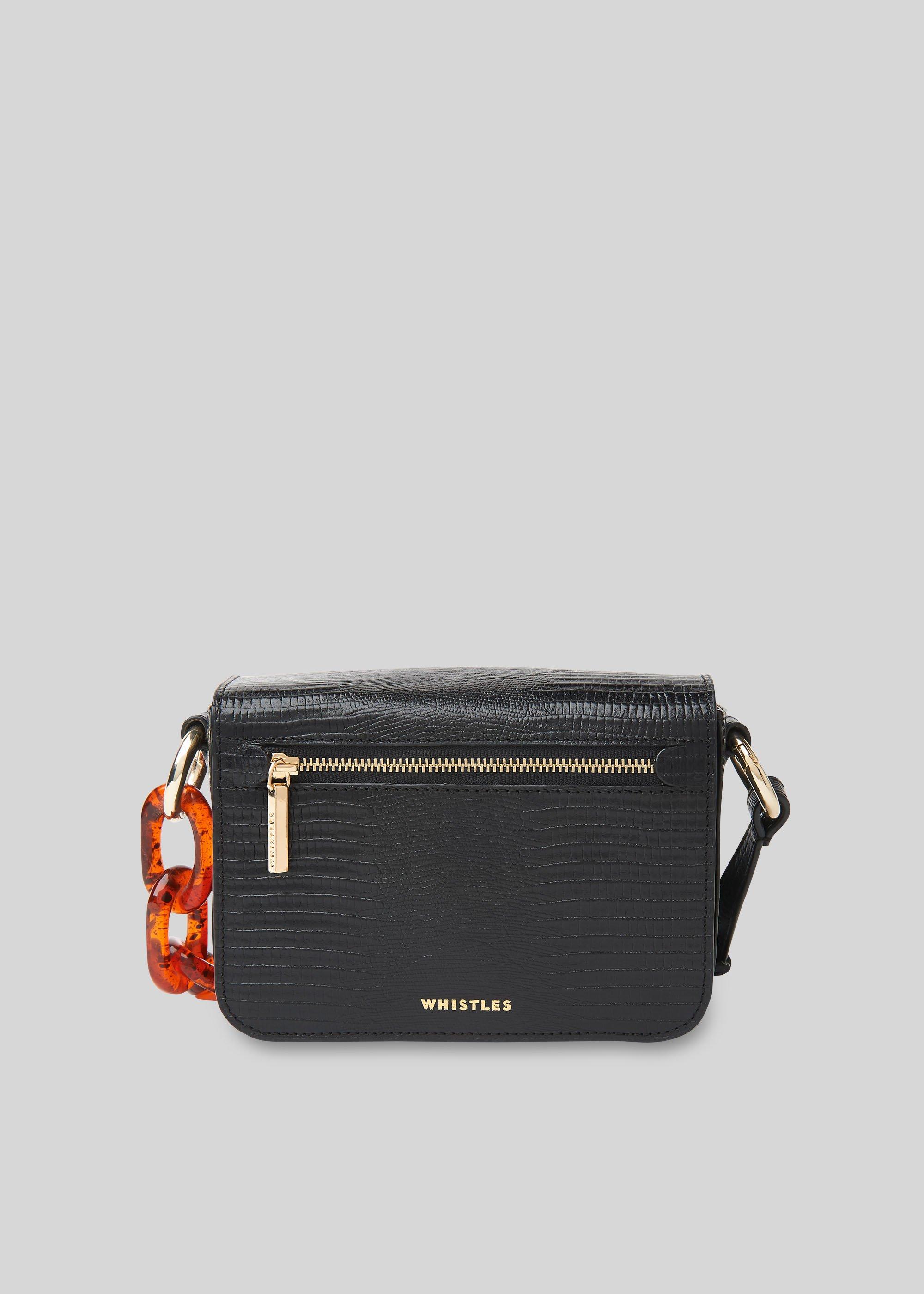 Odie Resin Chain Lizard Bag Black