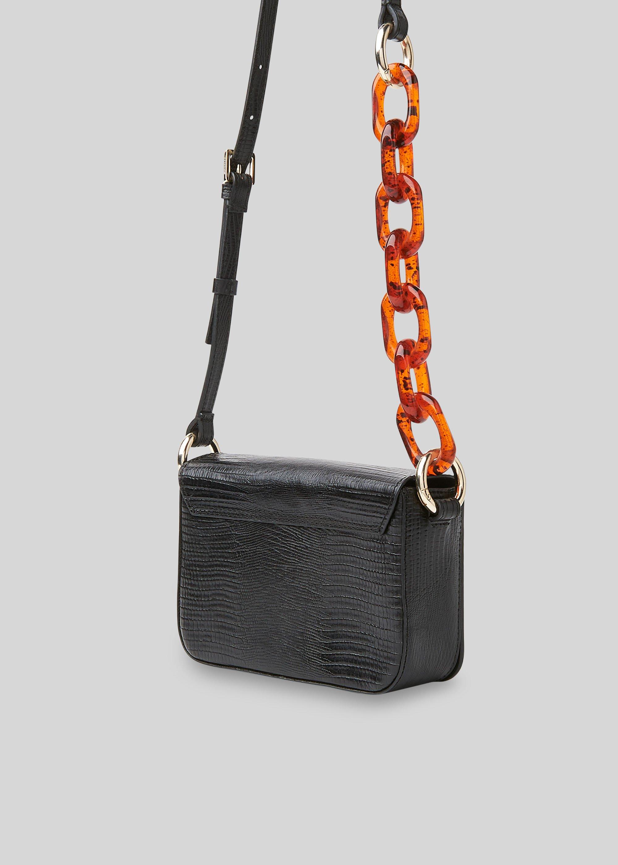 Odie Resin Chain Lizard Bag Black