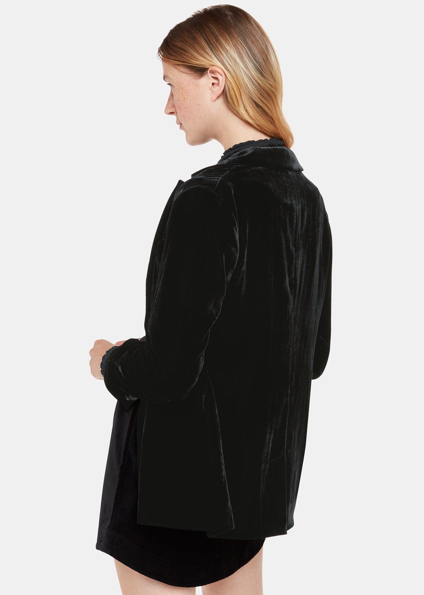 Black Olivia Velvet Blazer