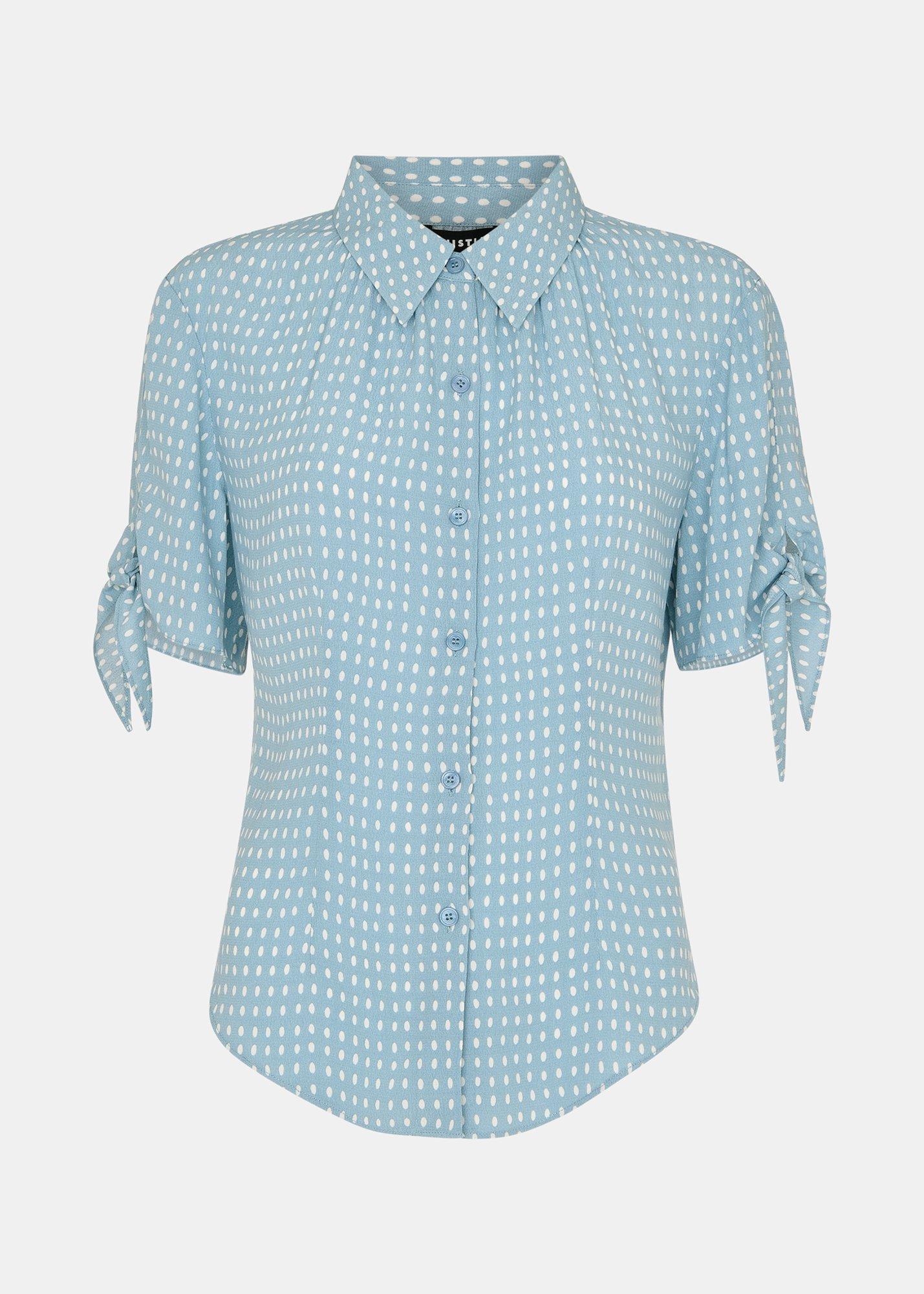 Oval Spot Tie Sleeve Shirt