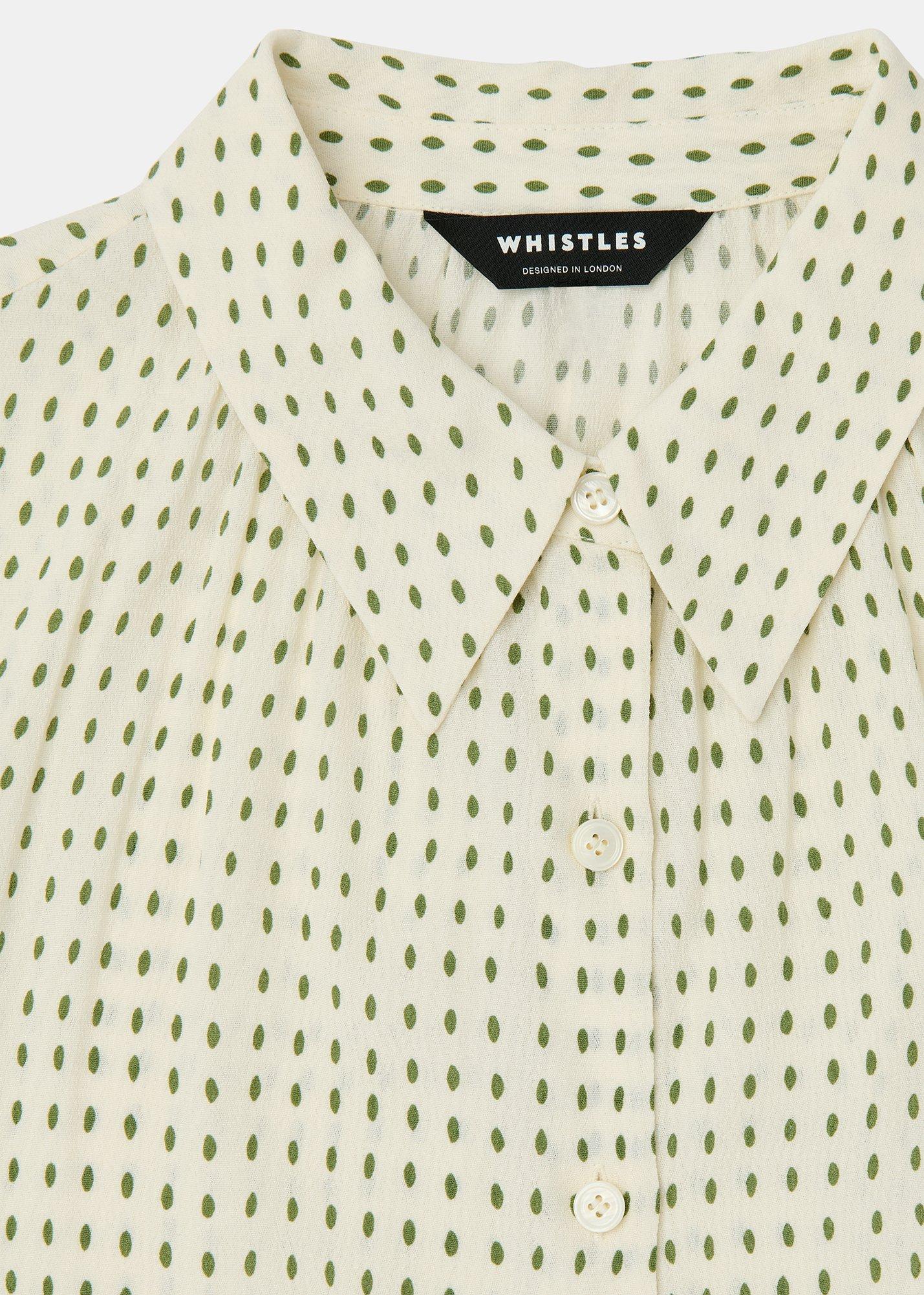 Oval Spot Tie Sleeve Shirt