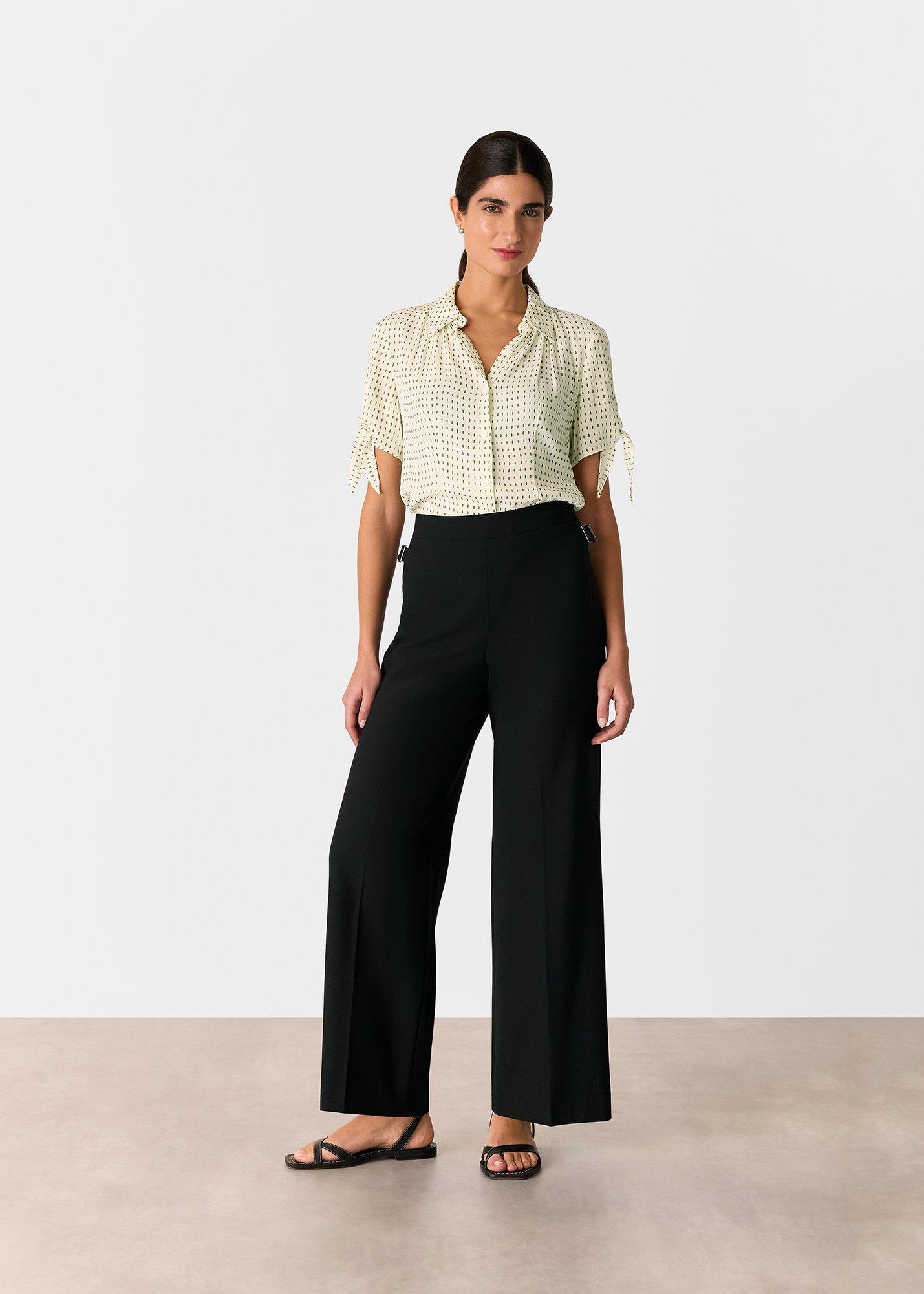 Oval Spot Tie Sleeve Shirt